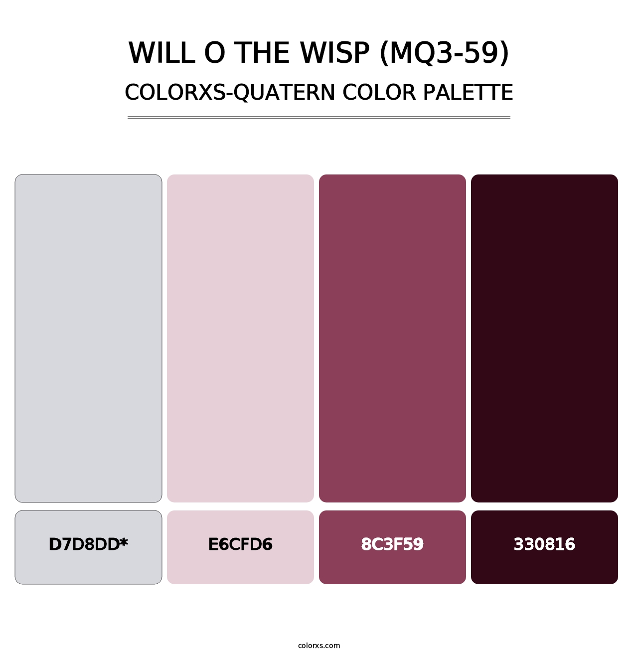 Will O The Wisp (MQ3-59) - Colorxs Quad Palette