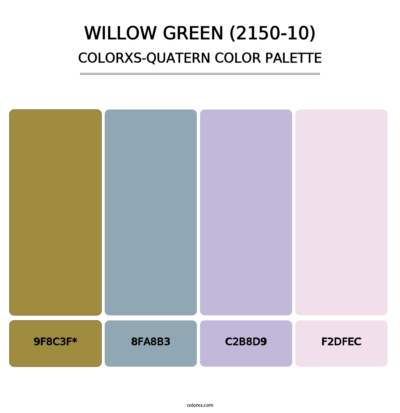 Willow Green (2150-10) - Colorxs Quad Palette