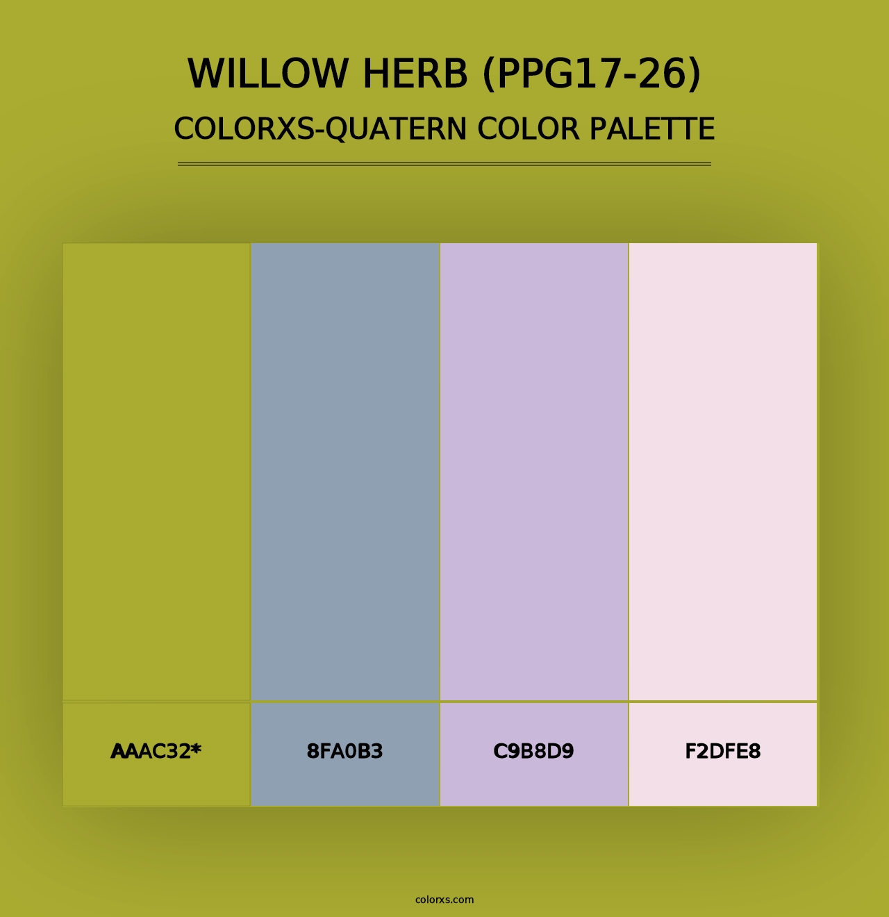 Willow Herb (PPG17-26) - Colorxs Quad Palette