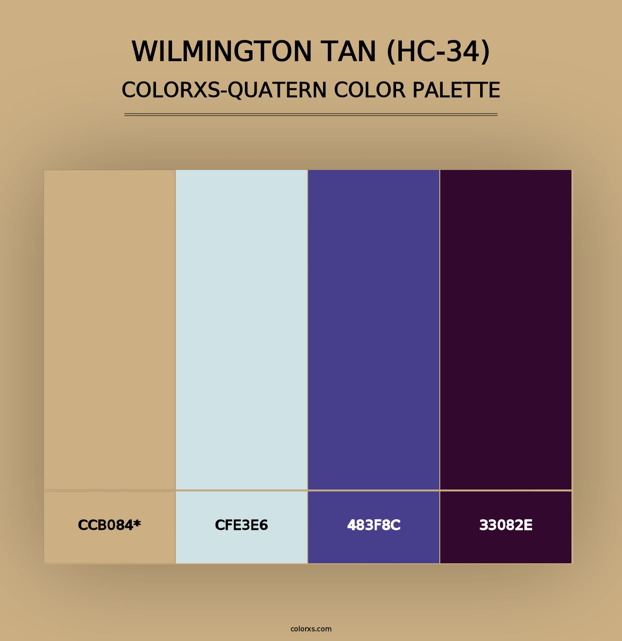 Wilmington Tan (HC-34) - Colorxs Quad Palette