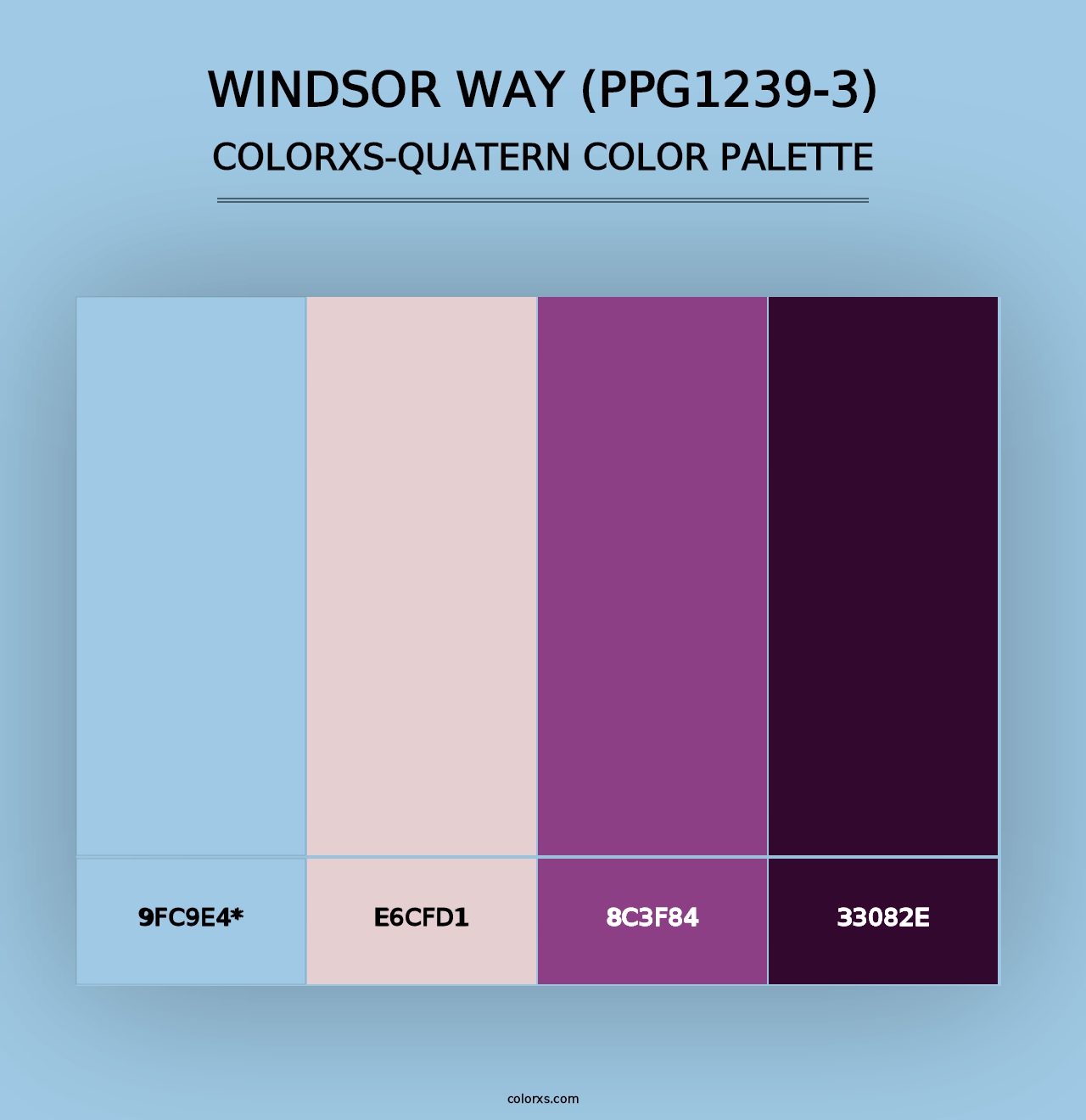 Windsor Way (PPG1239-3) - Colorxs Quad Palette