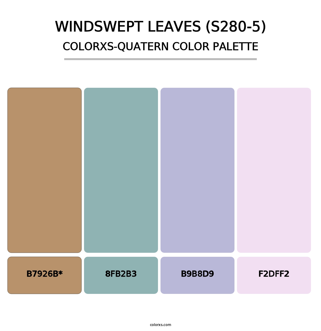 Windswept Leaves (S280-5) - Colorxs Quad Palette