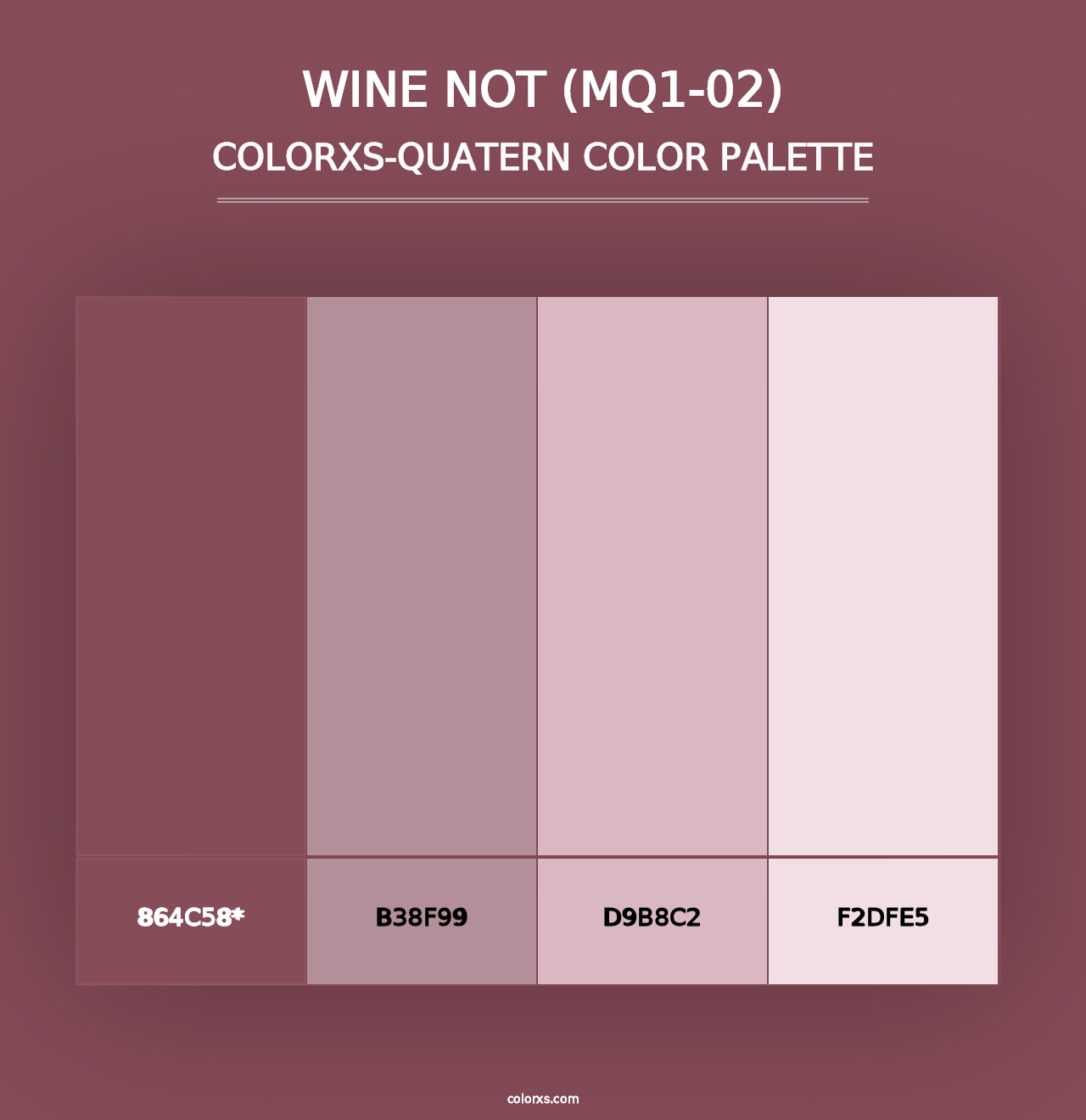 Wine Not (MQ1-02) - Colorxs Quad Palette