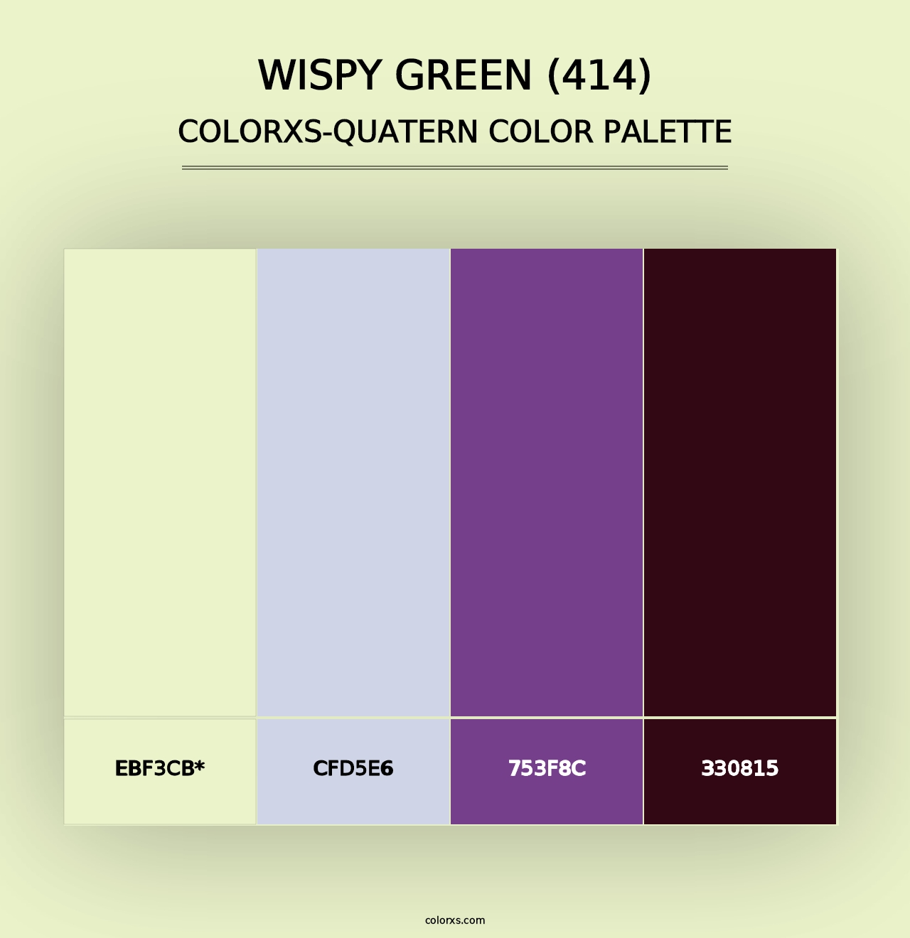 Wispy Green (414) - Colorxs Quad Palette