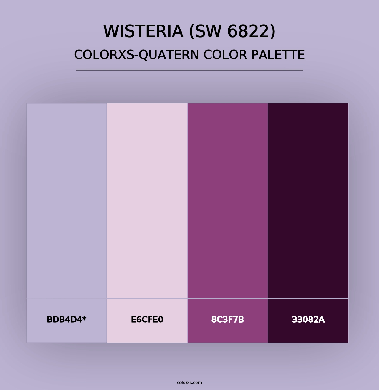 Wisteria (SW 6822) - Colorxs Quad Palette