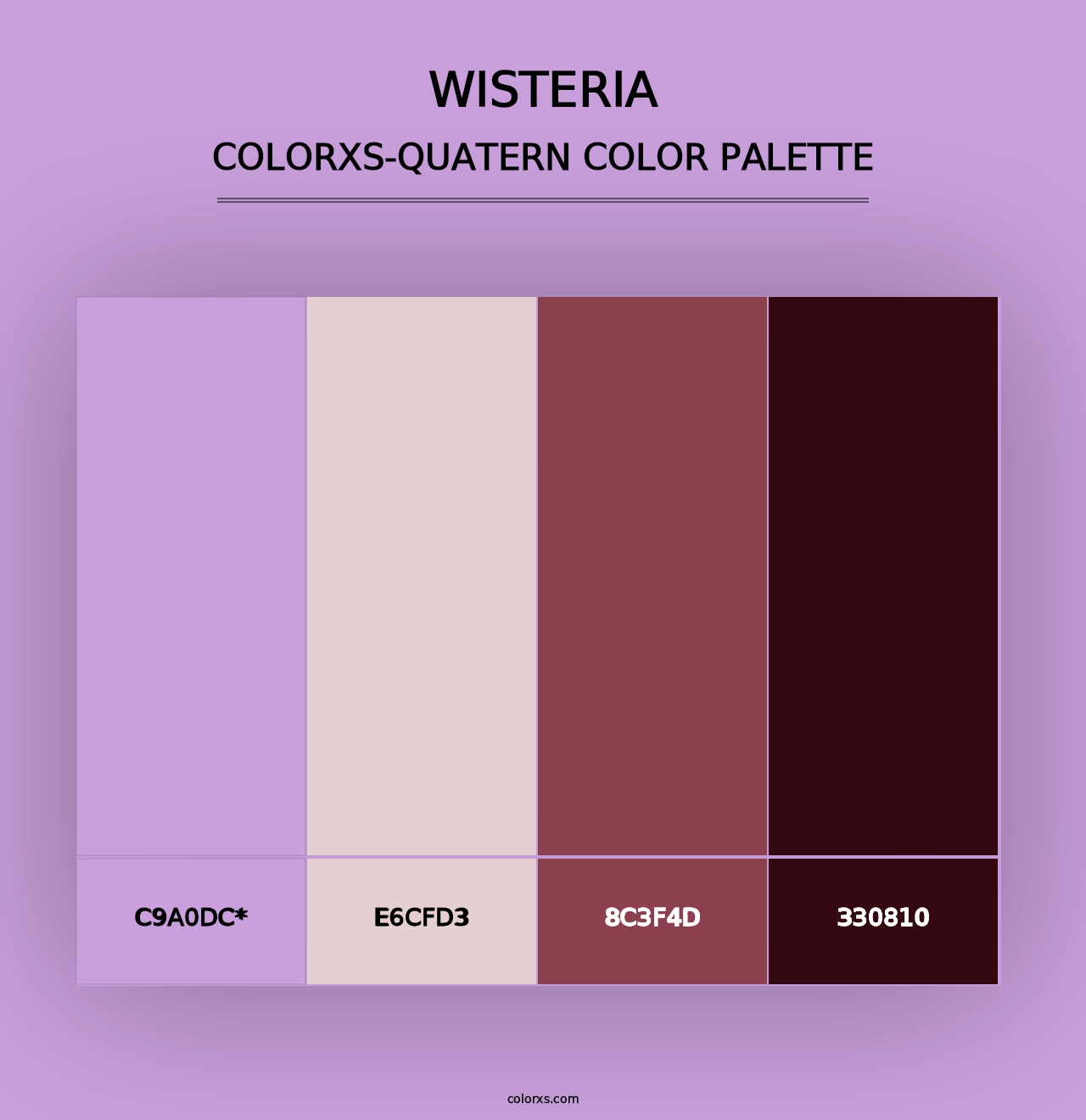 Wisteria - Colorxs Quad Palette