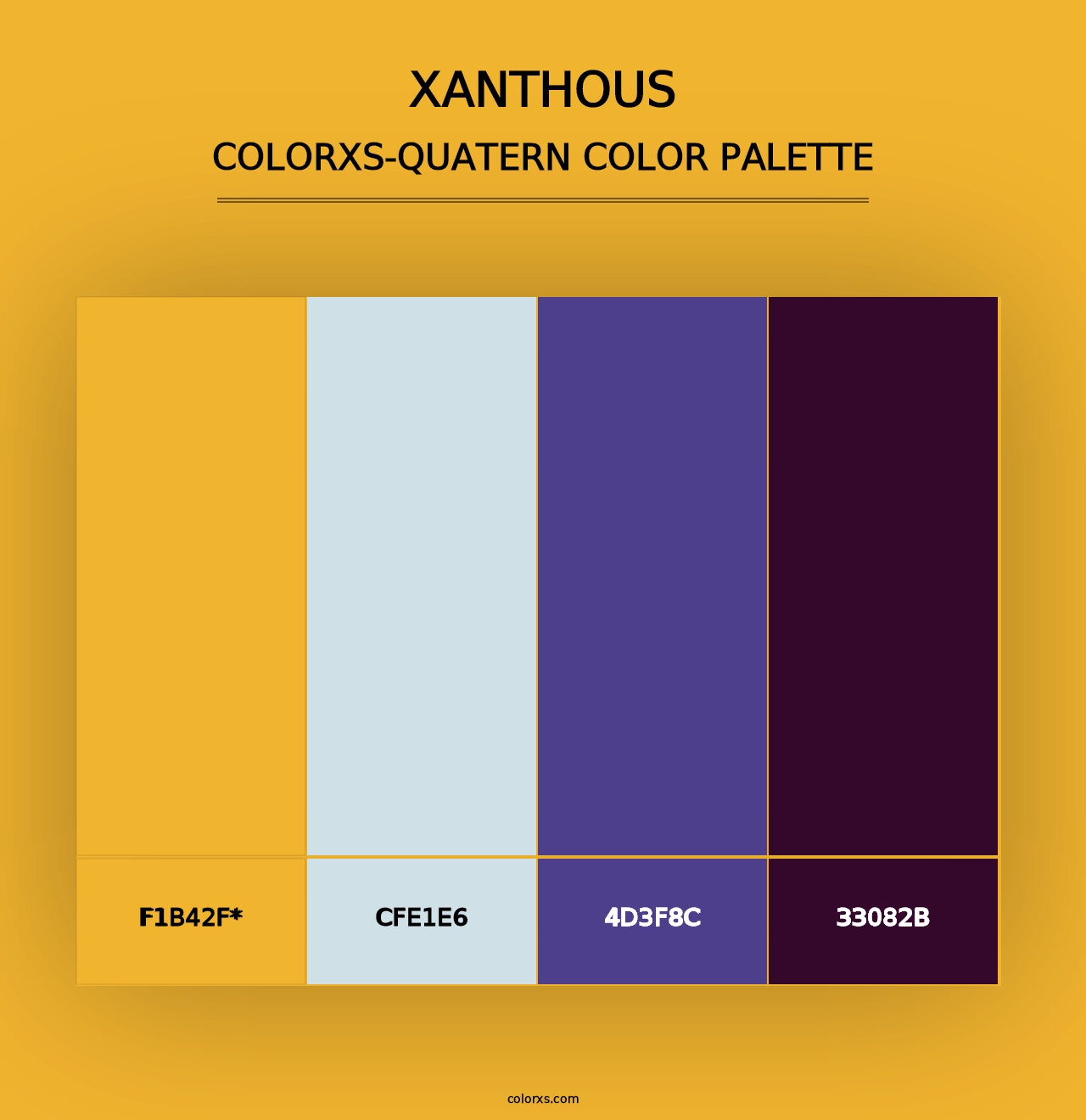 Xanthous - Colorxs Quad Palette