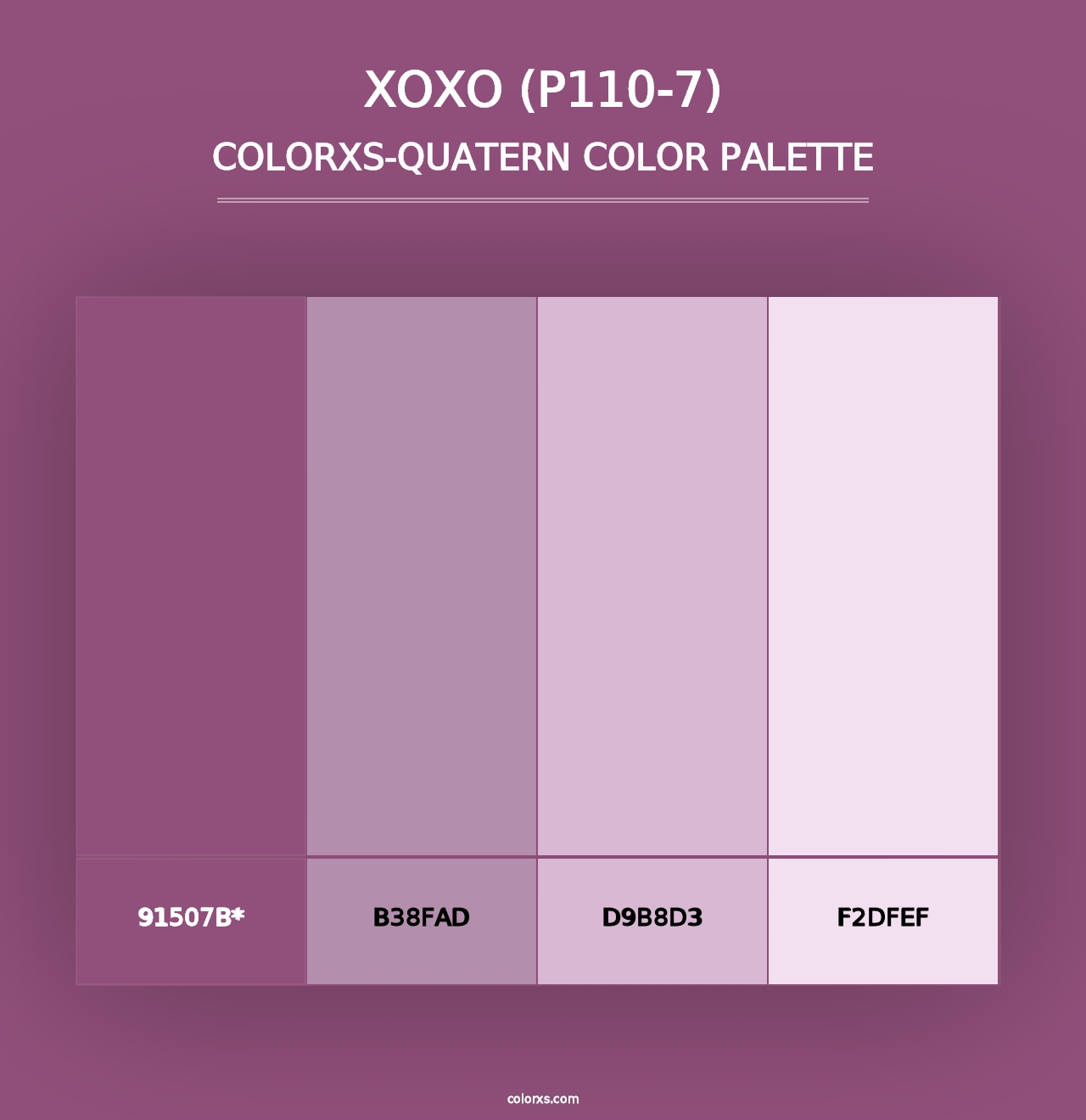 Xoxo (P110-7) - Colorxs Quad Palette