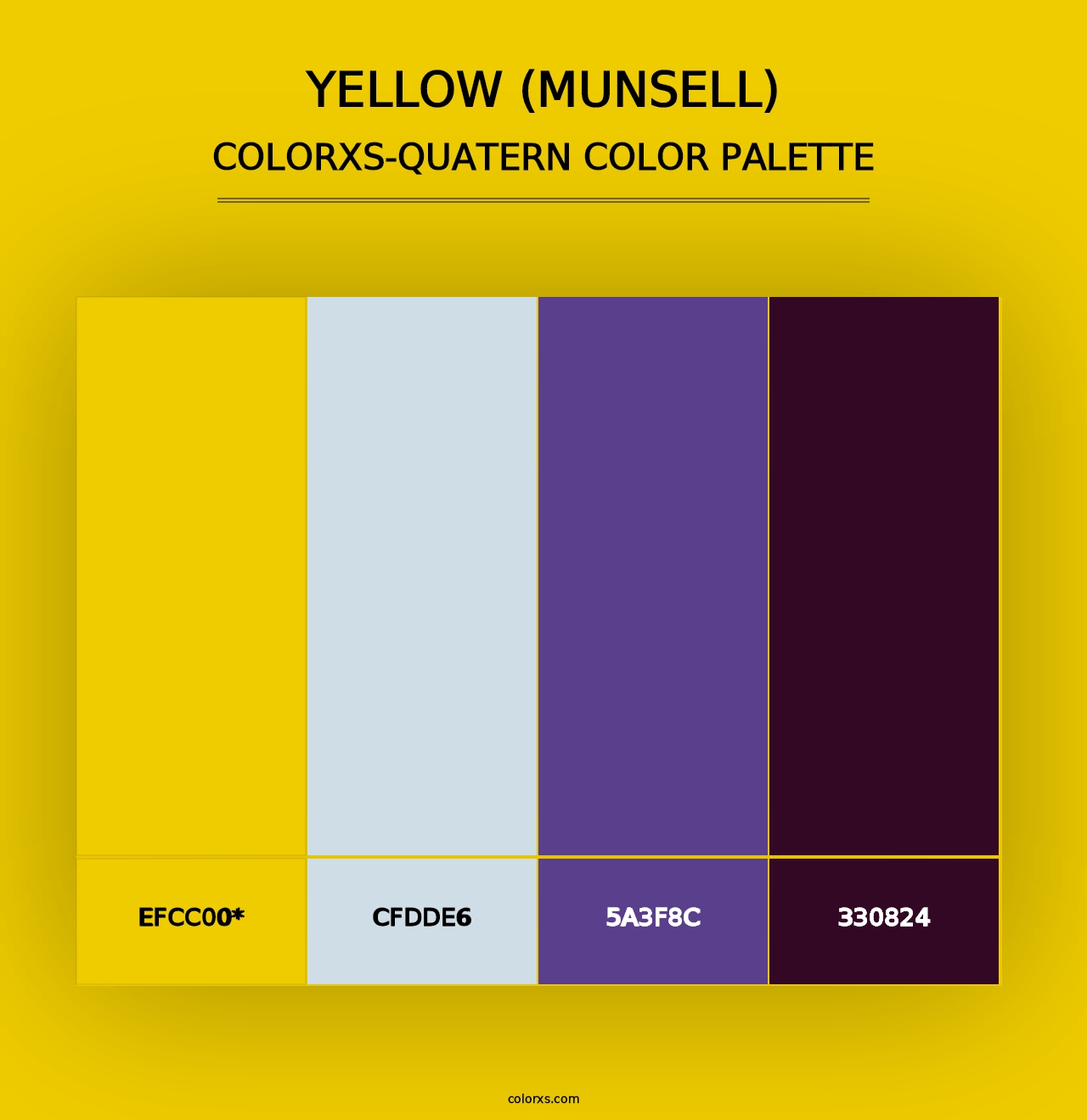 Yellow (Munsell) - Colorxs Quad Palette