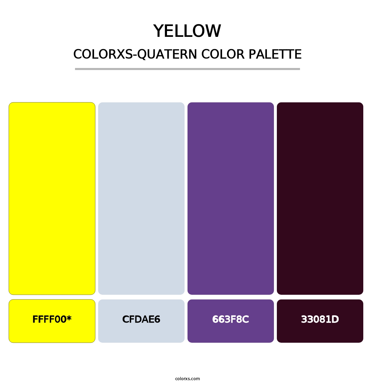 Yellow - Colorxs Quad Palette