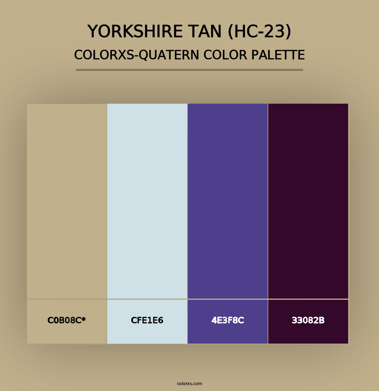 Yorkshire Tan (HC-23) - Colorxs Quad Palette