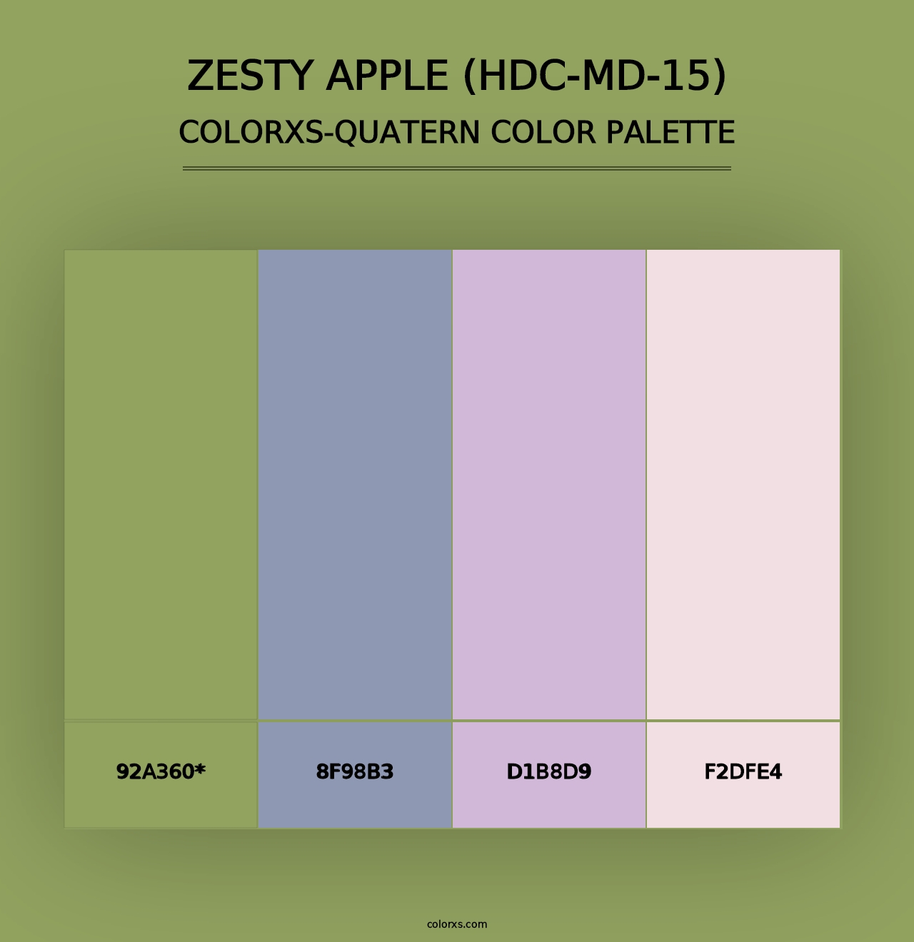 Zesty Apple (HDC-MD-15) - Colorxs Quad Palette