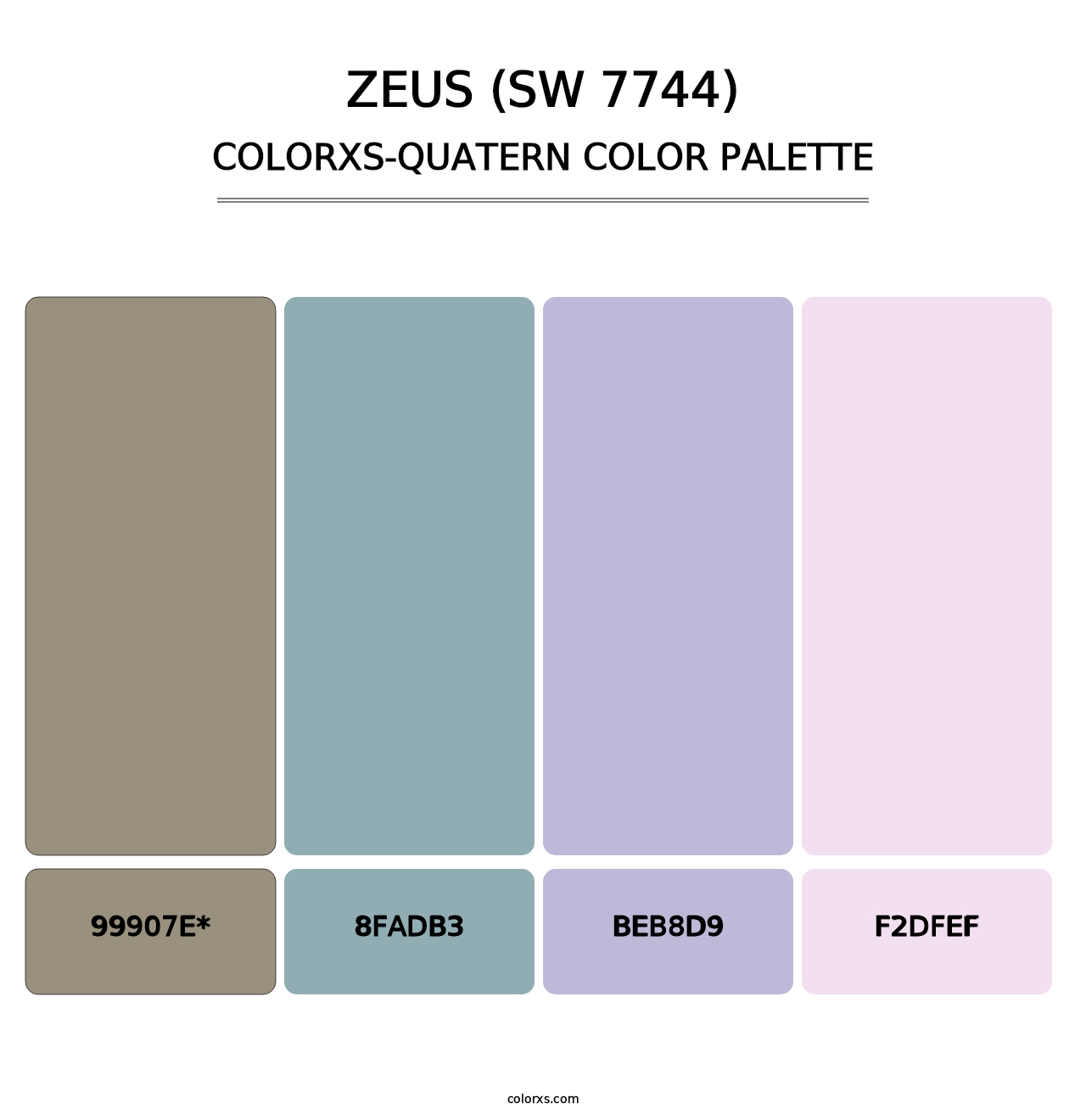 Zeus (SW 7744) - Colorxs Quad Palette