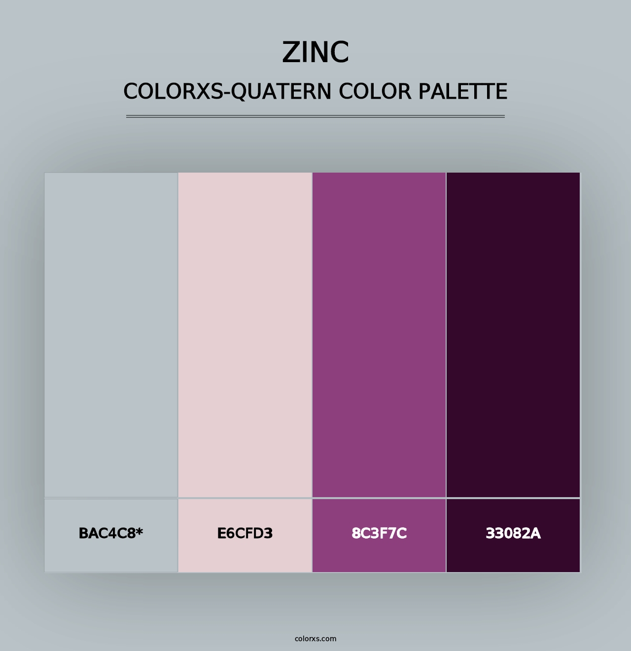 Zinc - Colorxs Quad Palette