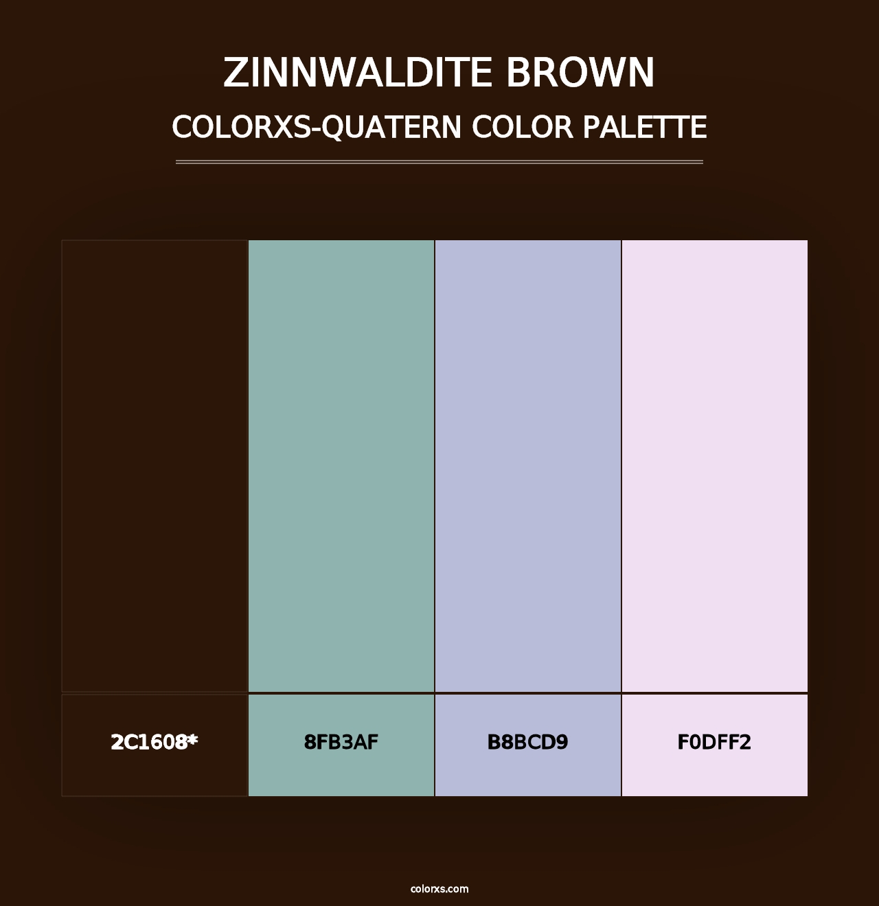 Zinnwaldite Brown - Colorxs Quad Palette