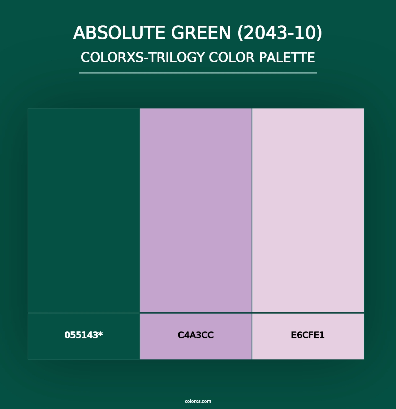 Absolute Green (2043-10) - Colorxs Trilogy Palette