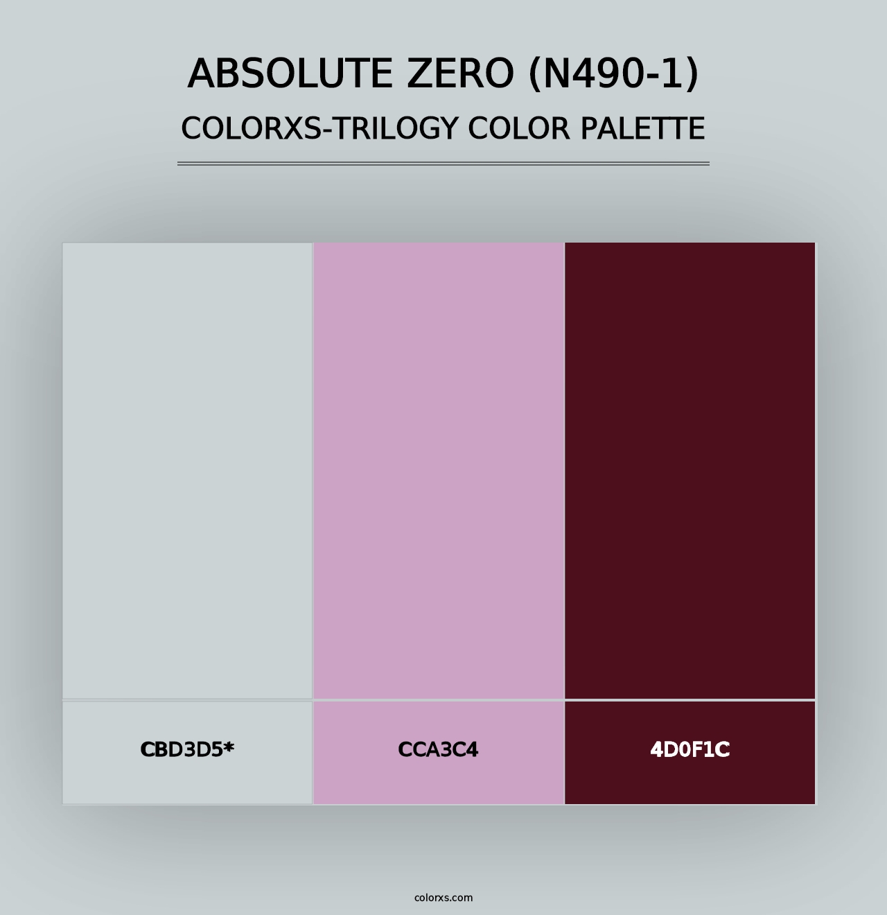 Absolute Zero (N490-1) - Colorxs Trilogy Palette