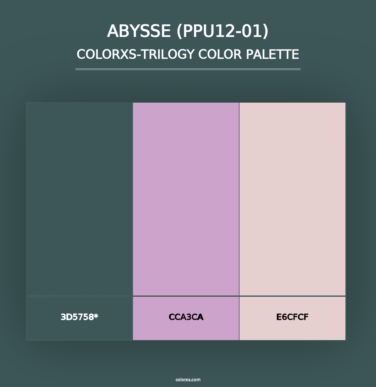 Abysse (PPU12-01) - Colorxs Trilogy Palette