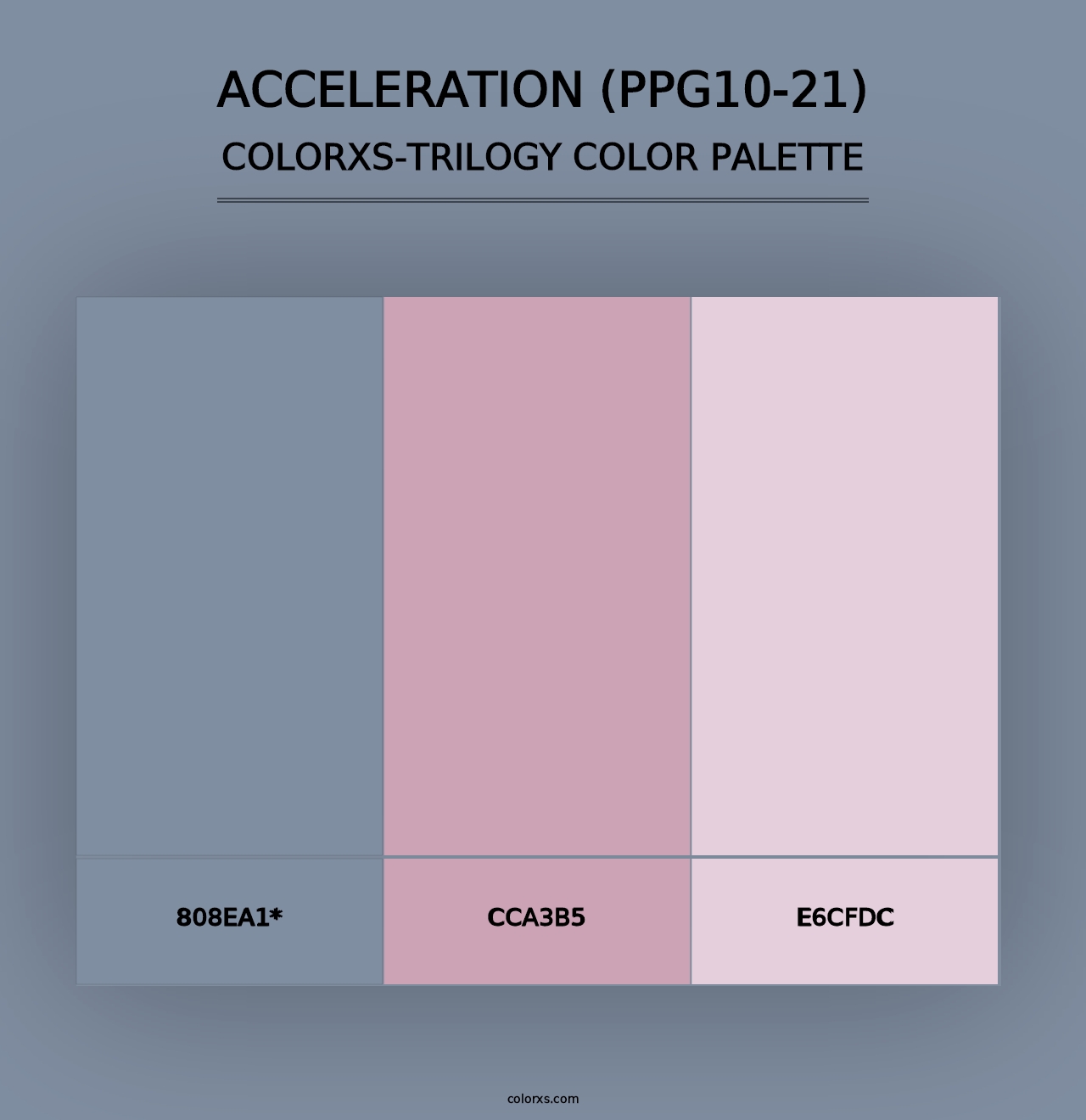 Acceleration (PPG10-21) - Colorxs Trilogy Palette