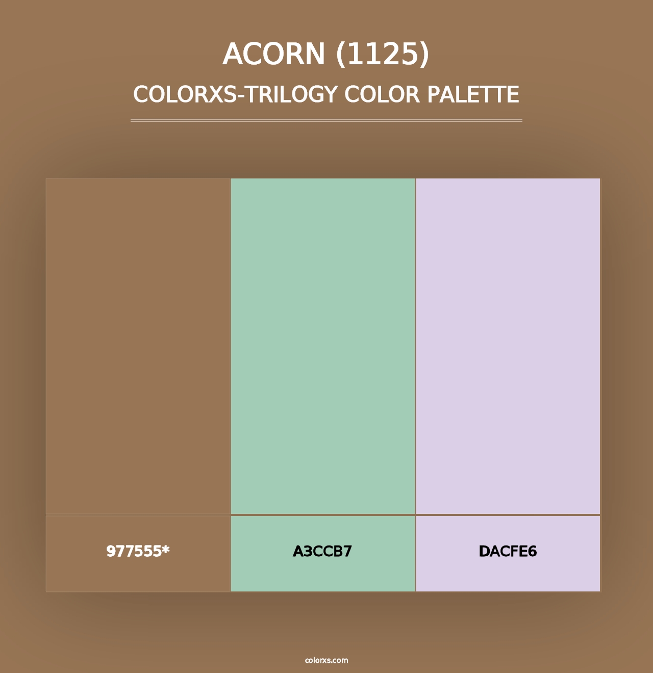 Acorn (1125) - Colorxs Trilogy Palette