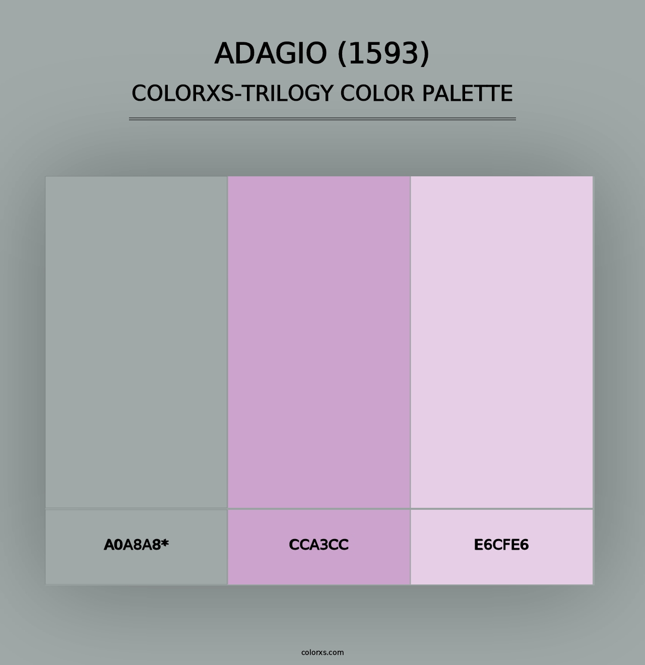 Adagio (1593) - Colorxs Trilogy Palette