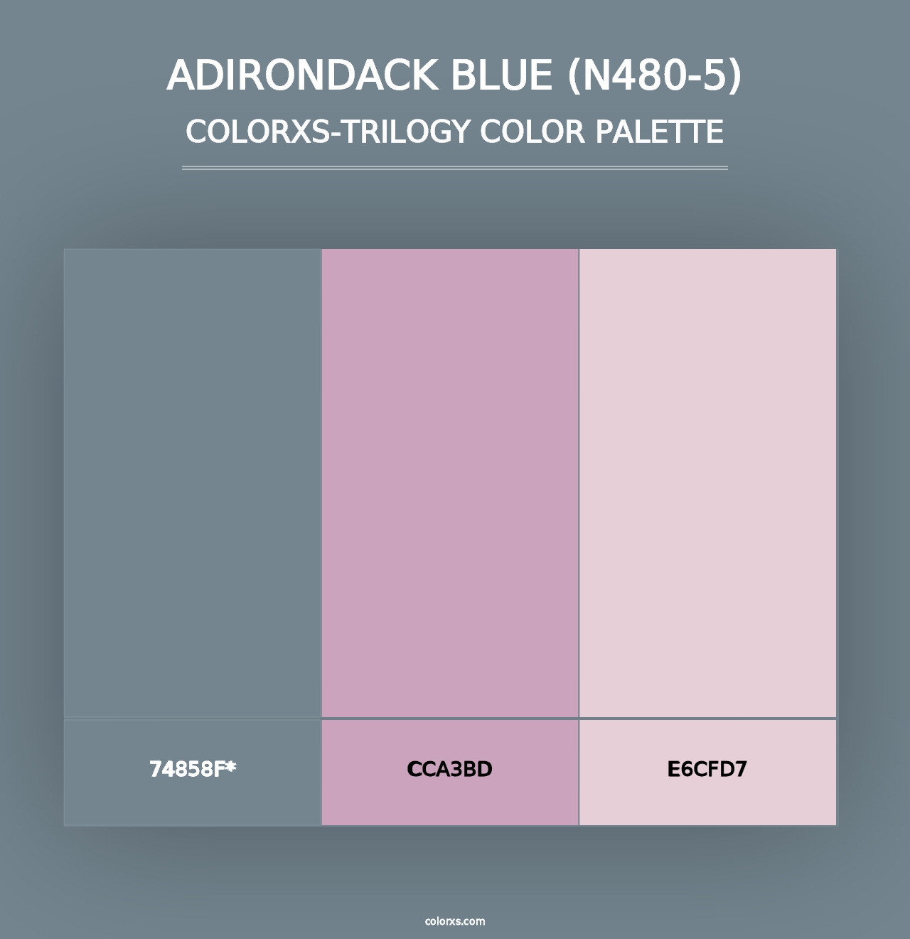 Adirondack Blue (N480-5) - Colorxs Trilogy Palette