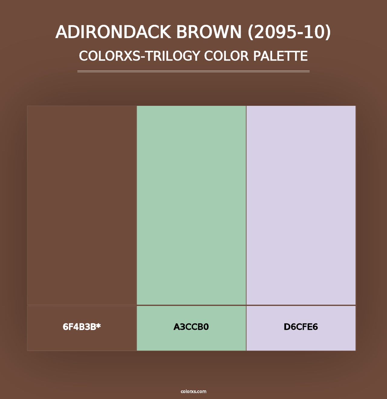 Adirondack Brown (2095-10) - Colorxs Trilogy Palette