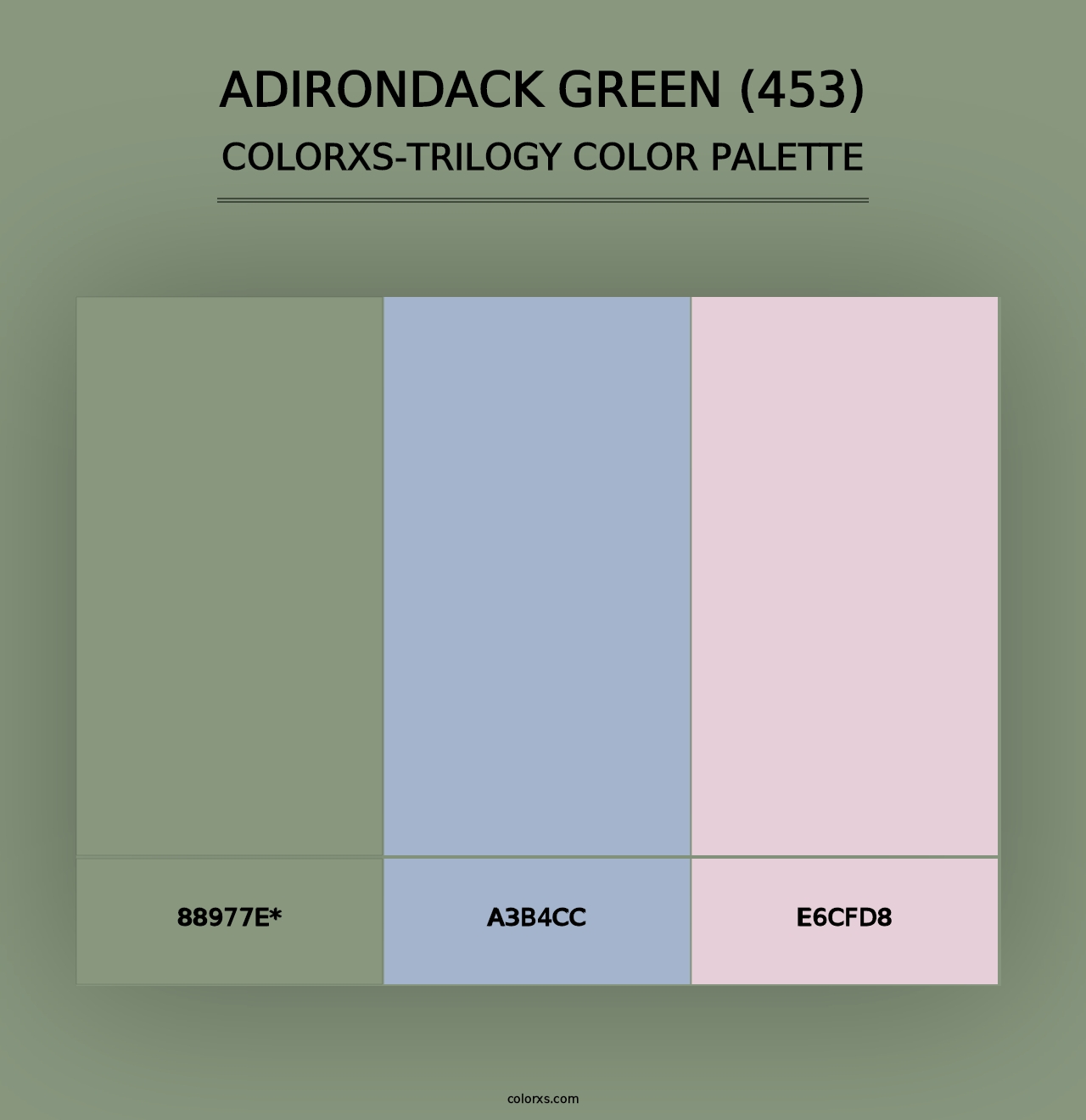 Adirondack Green (453) - Colorxs Trilogy Palette