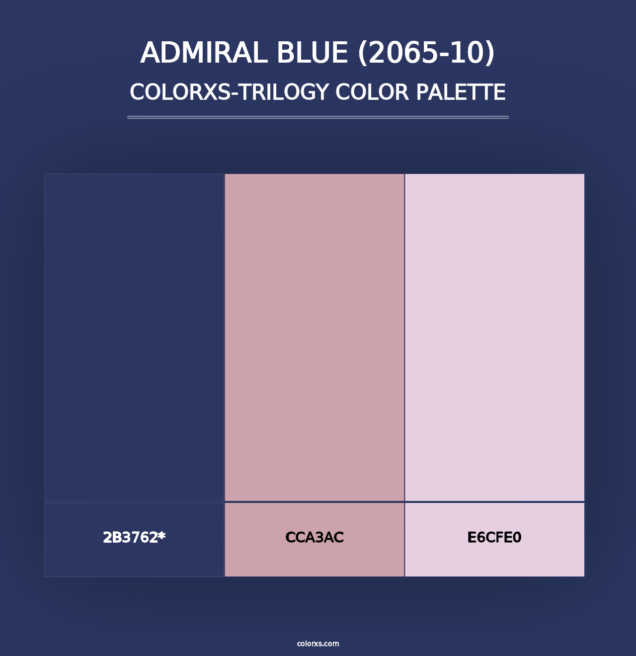 Admiral Blue (2065-10) - Colorxs Trilogy Palette