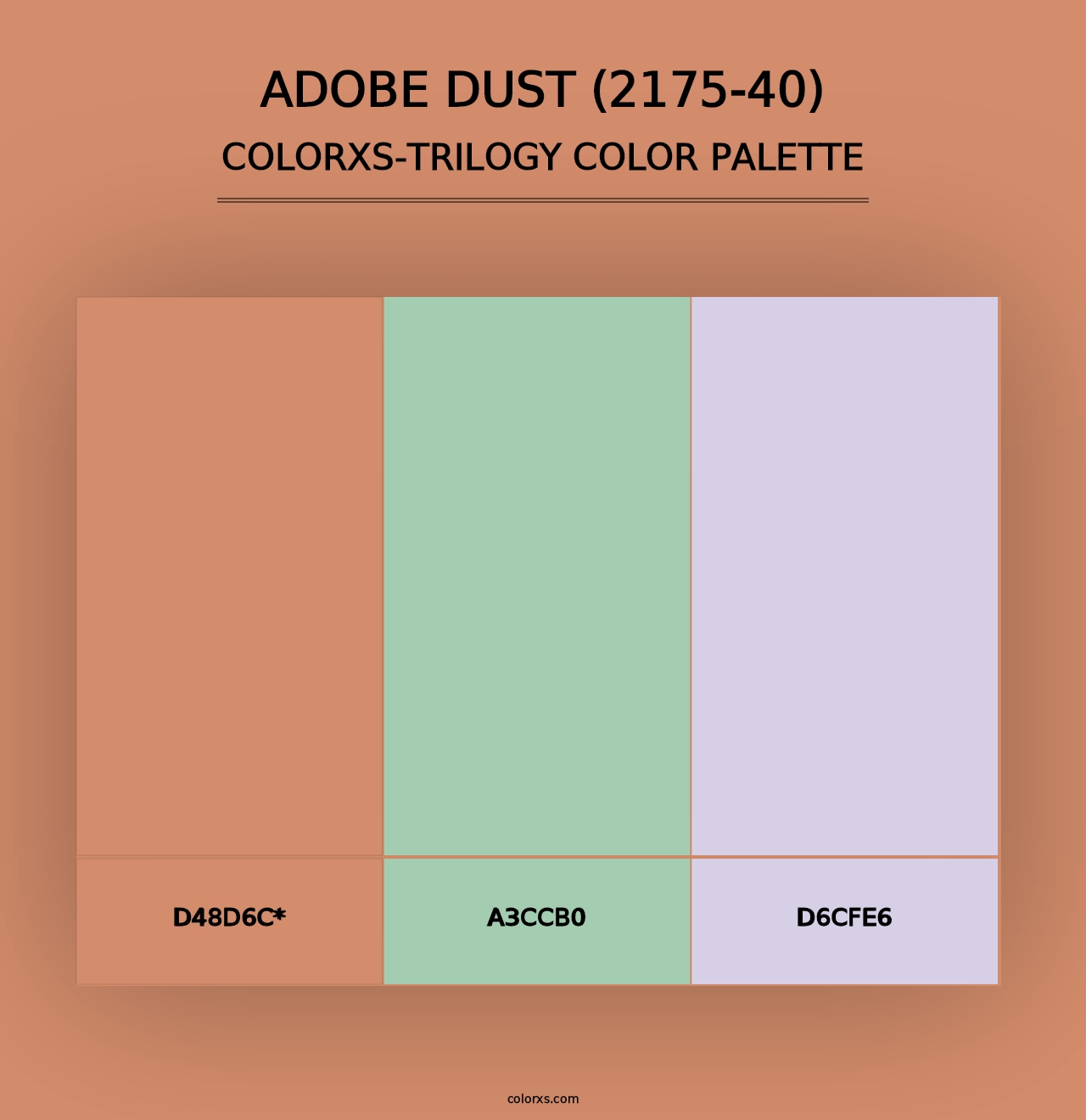 Adobe Dust (2175-40) - Colorxs Trilogy Palette