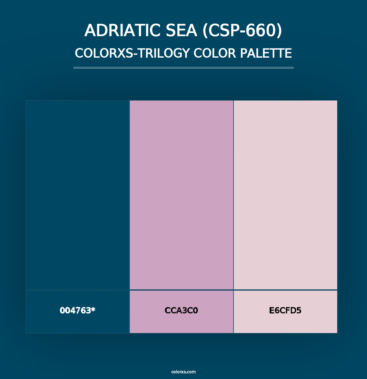 Adriatic Sea (CSP-660) - Colorxs Trilogy Palette