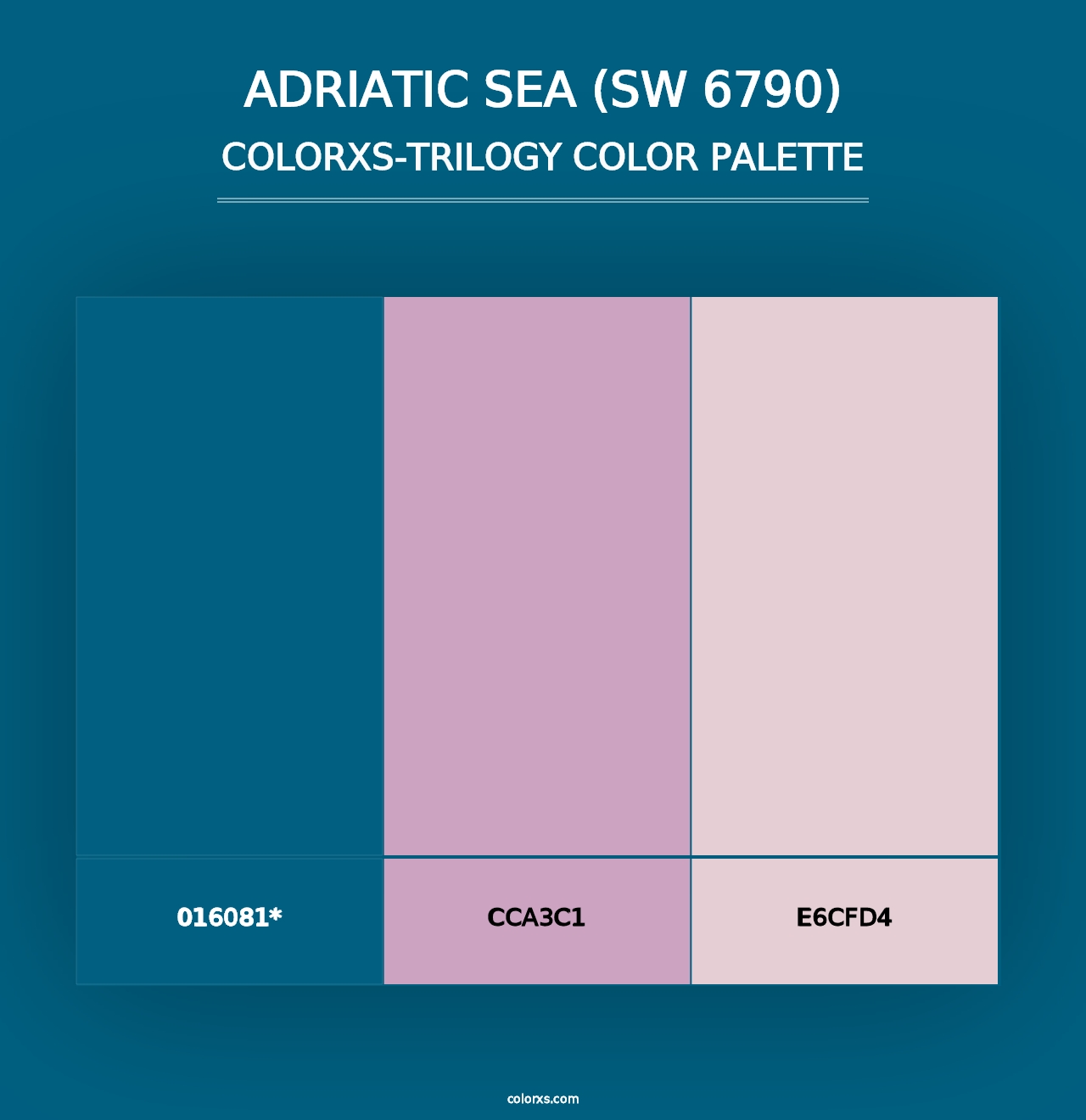 Adriatic Sea (SW 6790) - Colorxs Trilogy Palette