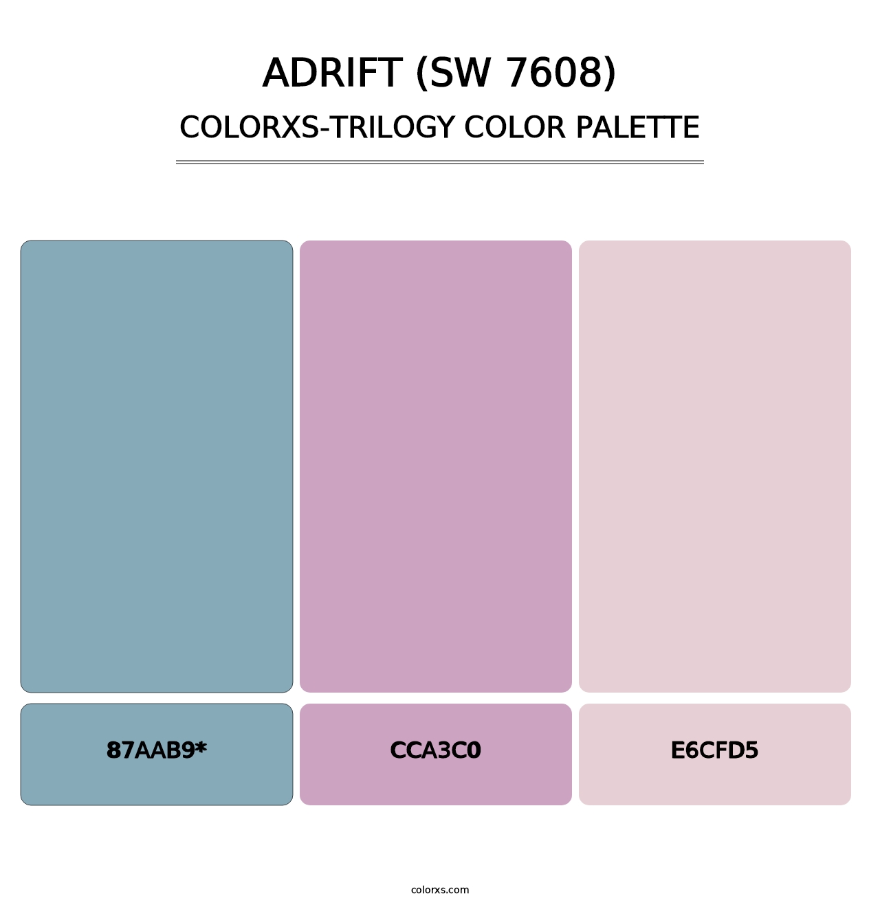 Adrift (SW 7608) - Colorxs Trilogy Palette