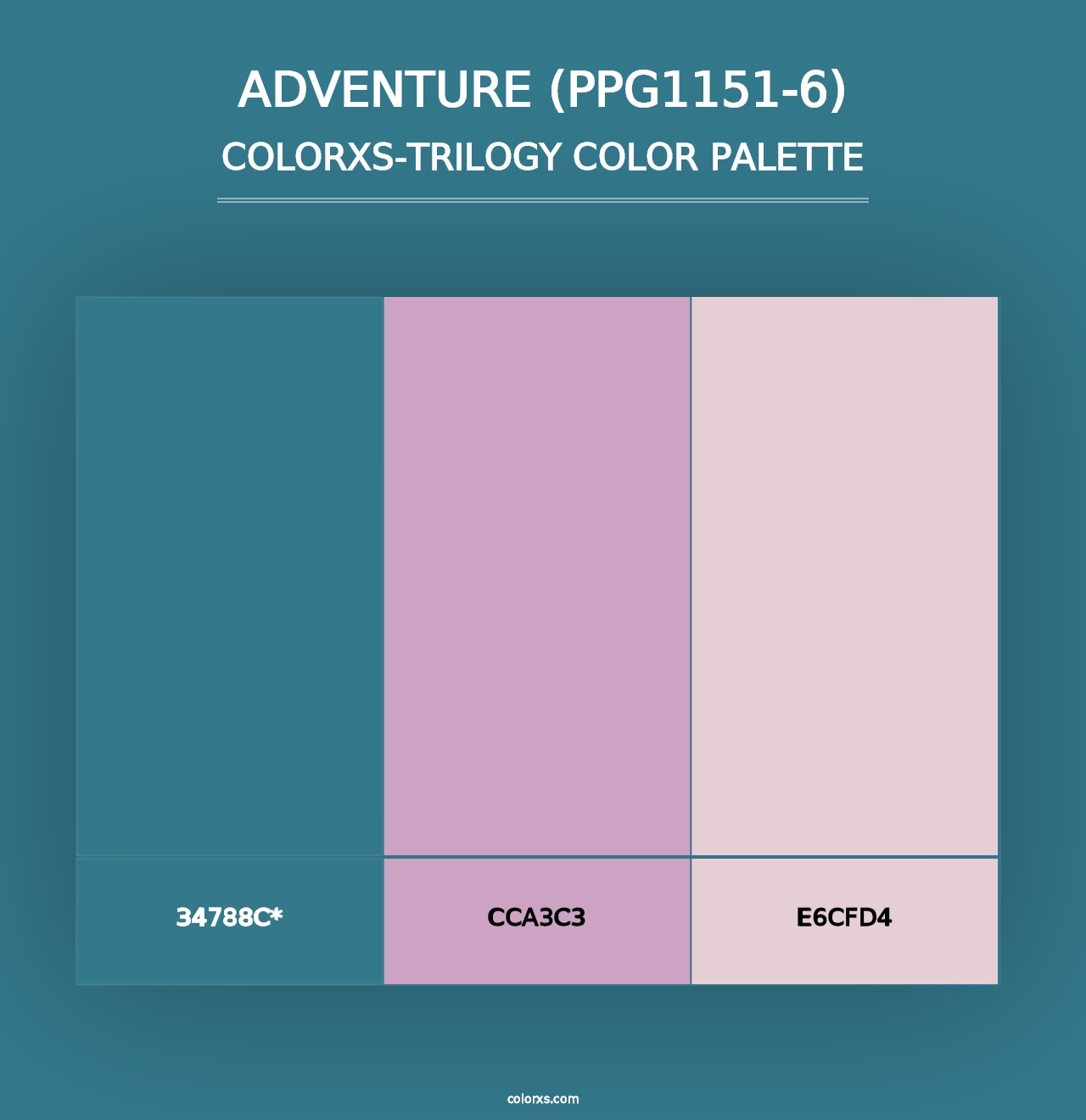 Adventure (PPG1151-6) - Colorxs Trilogy Palette