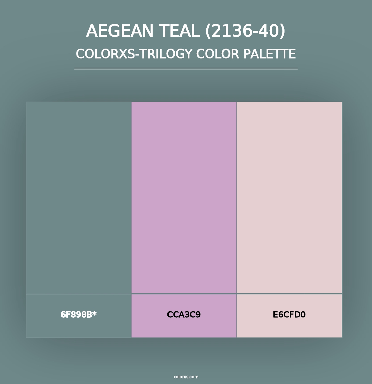 Aegean Teal (2136-40) - Colorxs Trilogy Palette