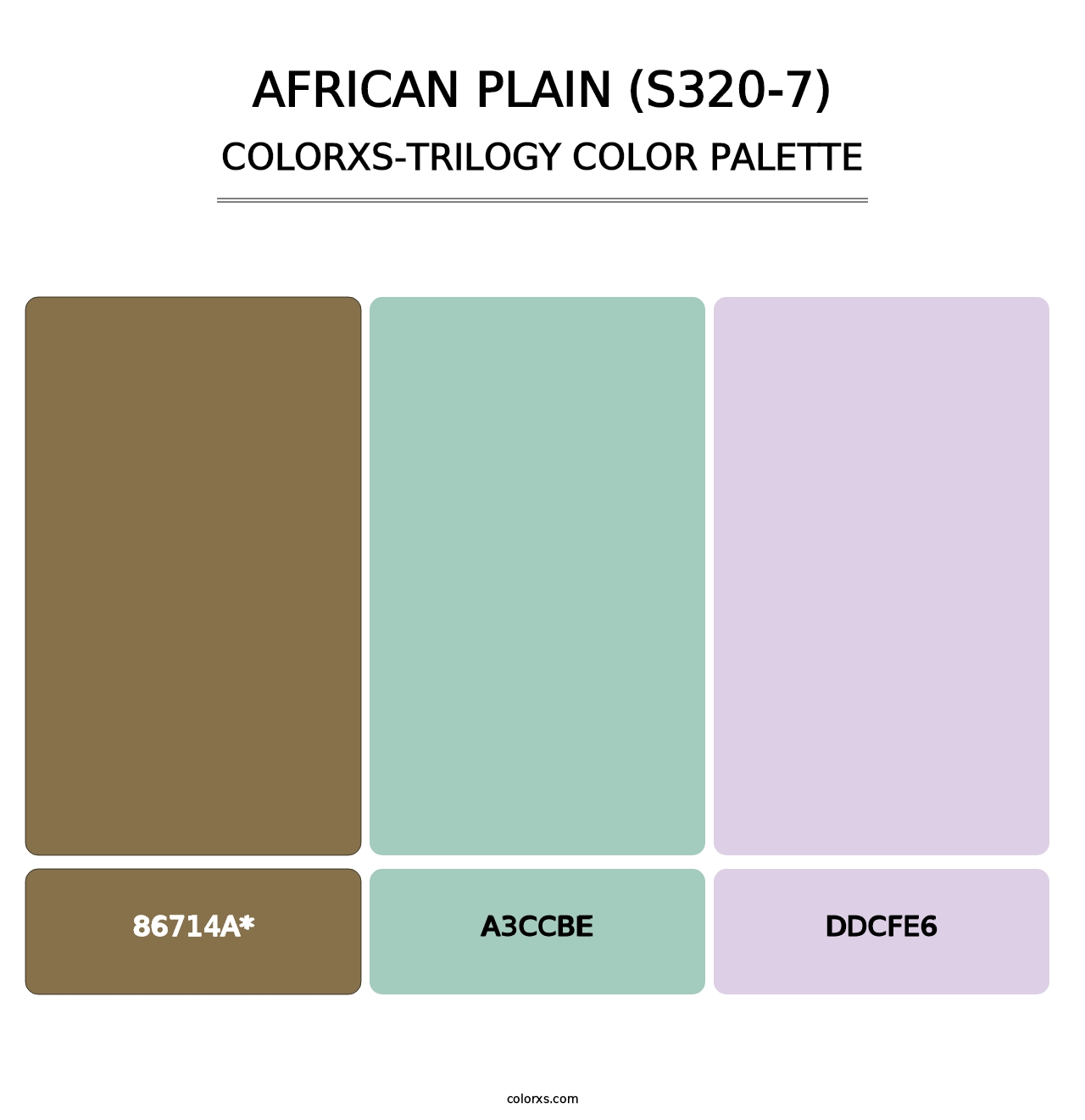 African Plain (S320-7) - Colorxs Trilogy Palette