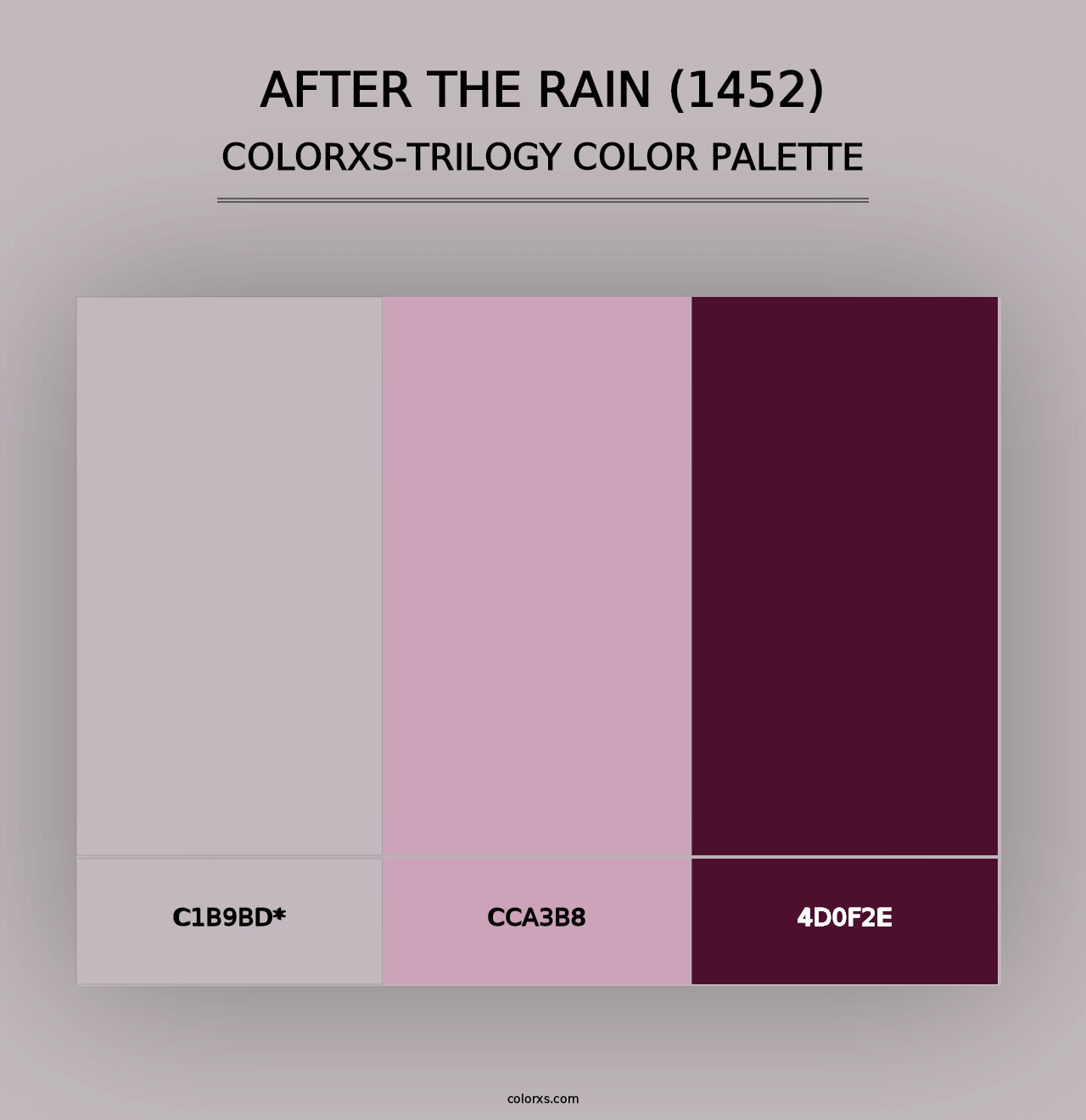 After the Rain (1452) - Colorxs Trilogy Palette