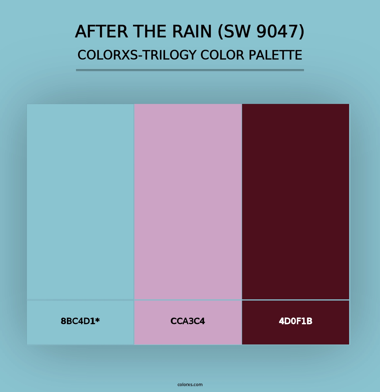 After the Rain (SW 9047) - Colorxs Trilogy Palette