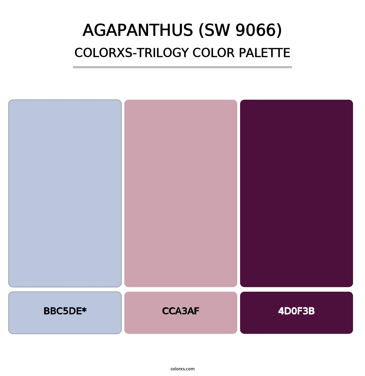 Agapanthus (SW 9066) - Colorxs Trilogy Palette