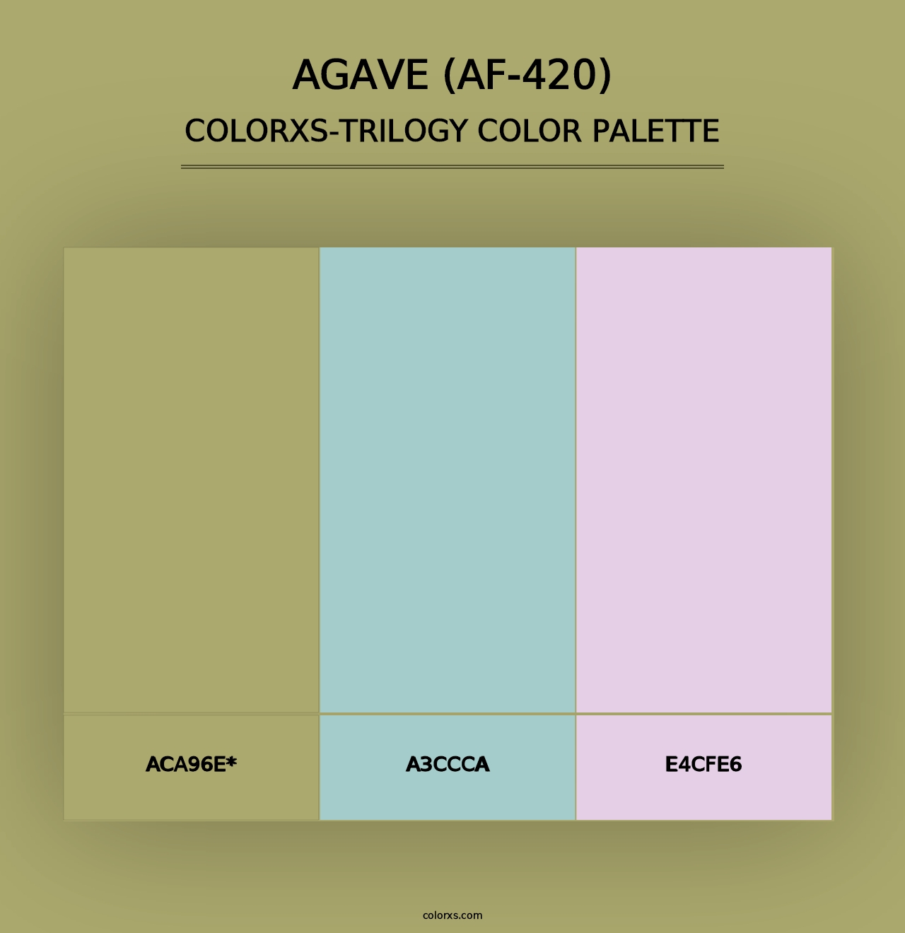 Agave (AF-420) - Colorxs Trilogy Palette