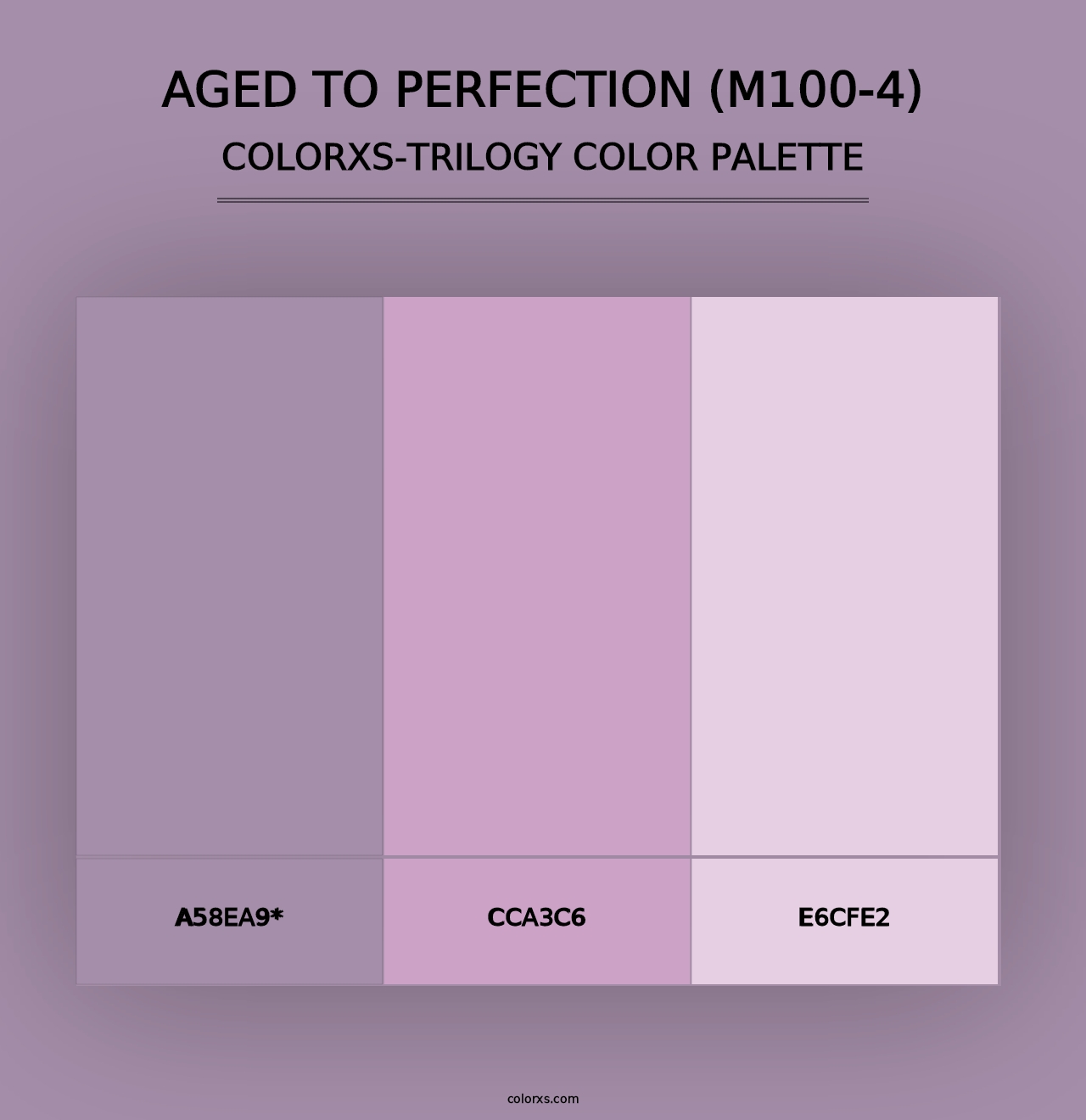 Aged To Perfection (M100-4) - Colorxs Trilogy Palette