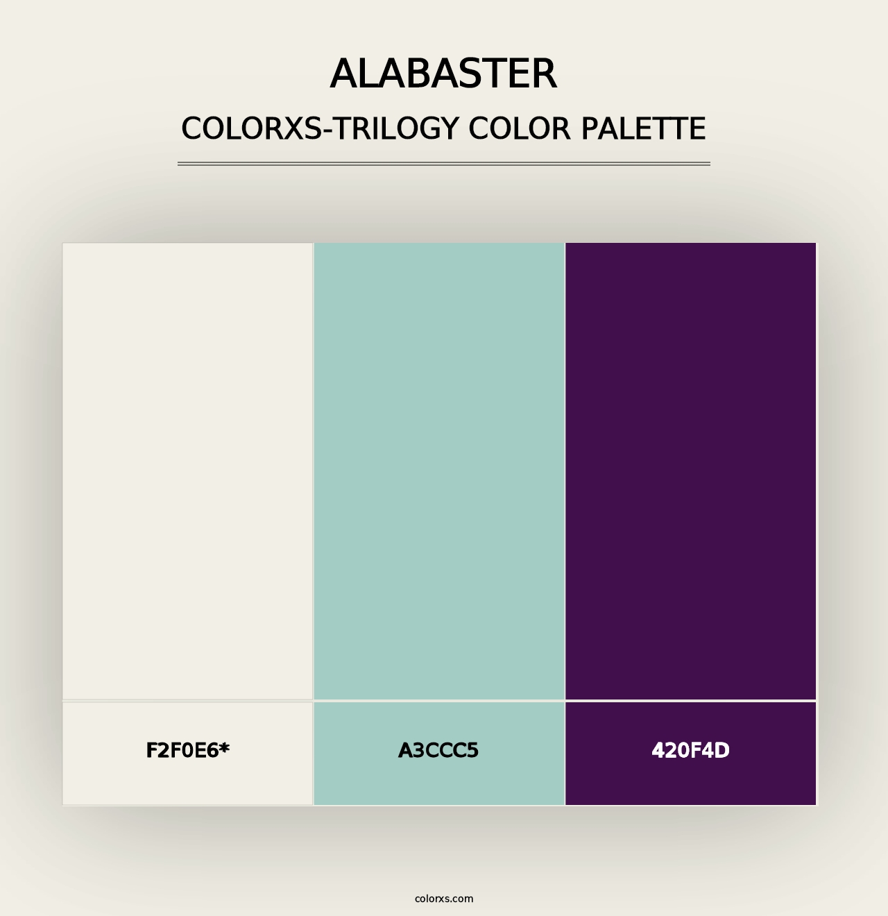 Alabaster - Colorxs Trilogy Palette