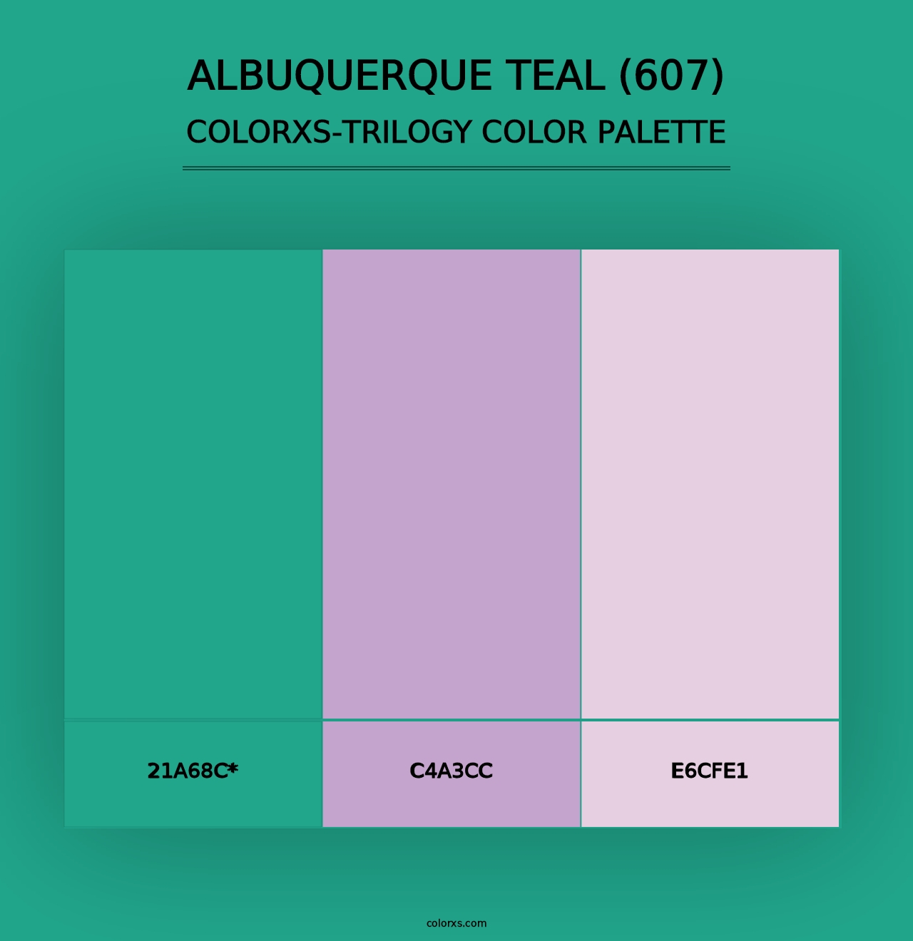 Albuquerque Teal (607) - Colorxs Trilogy Palette