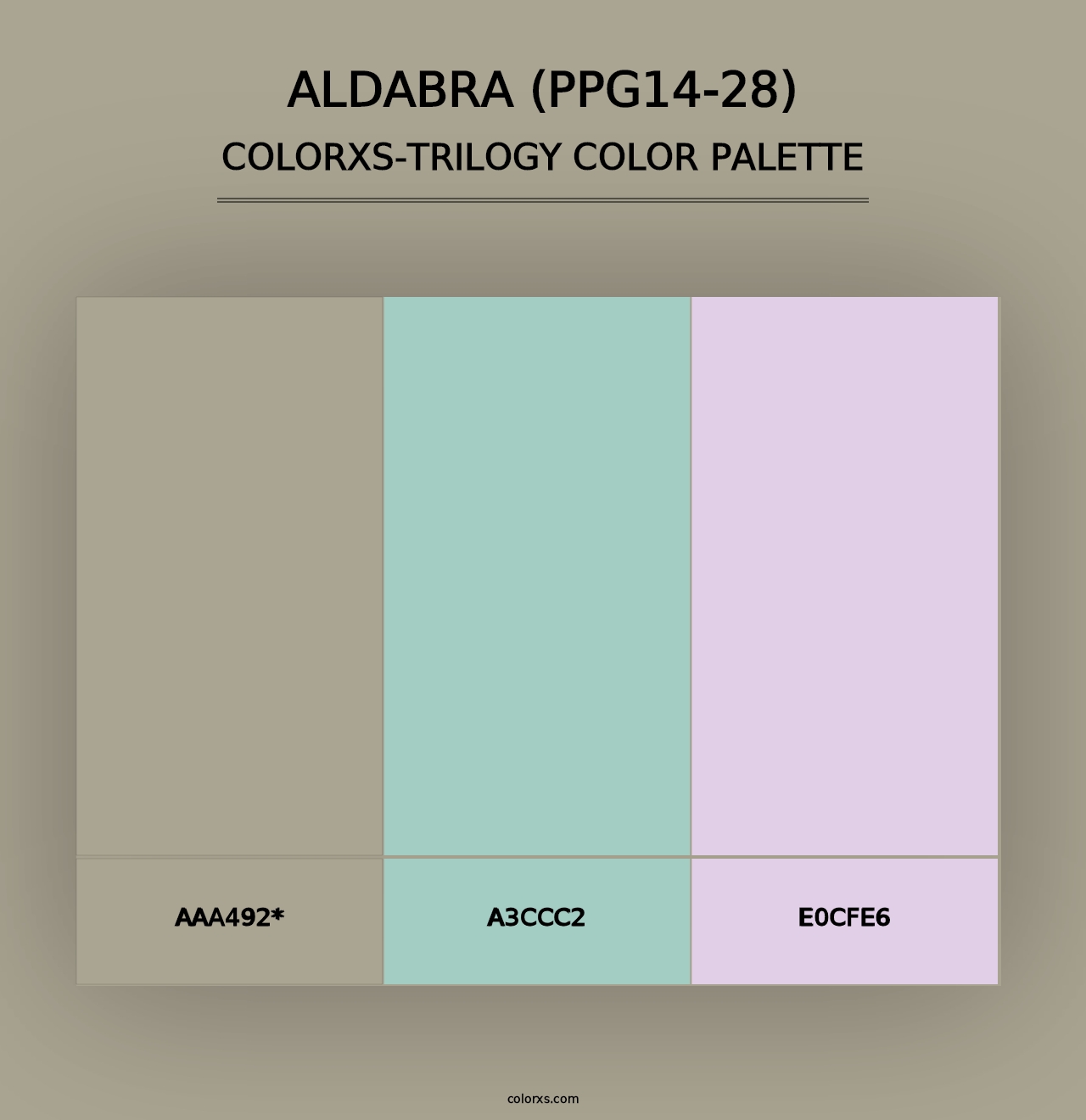 Aldabra (PPG14-28) - Colorxs Trilogy Palette