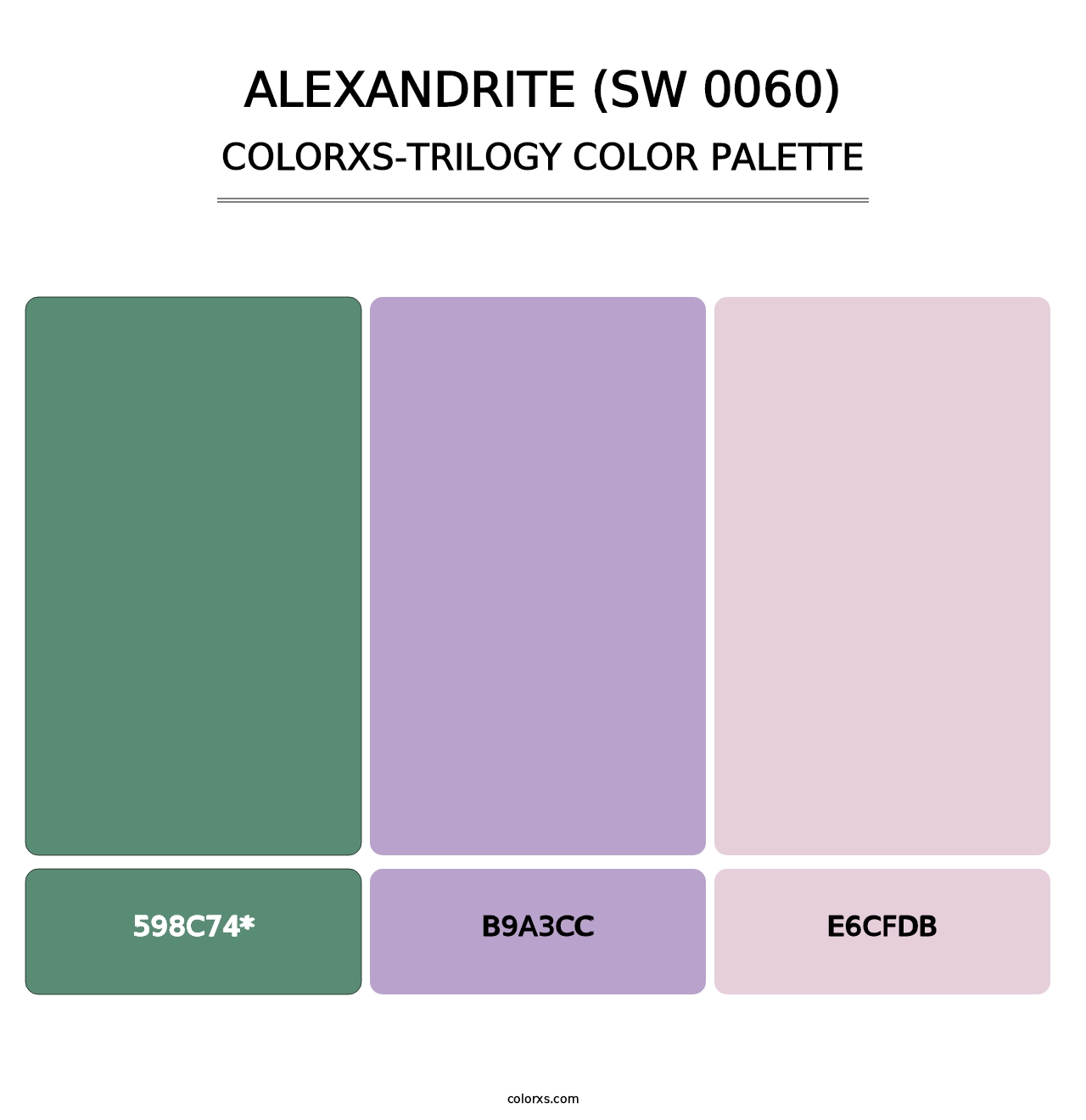 Alexandrite (SW 0060) - Colorxs Trilogy Palette