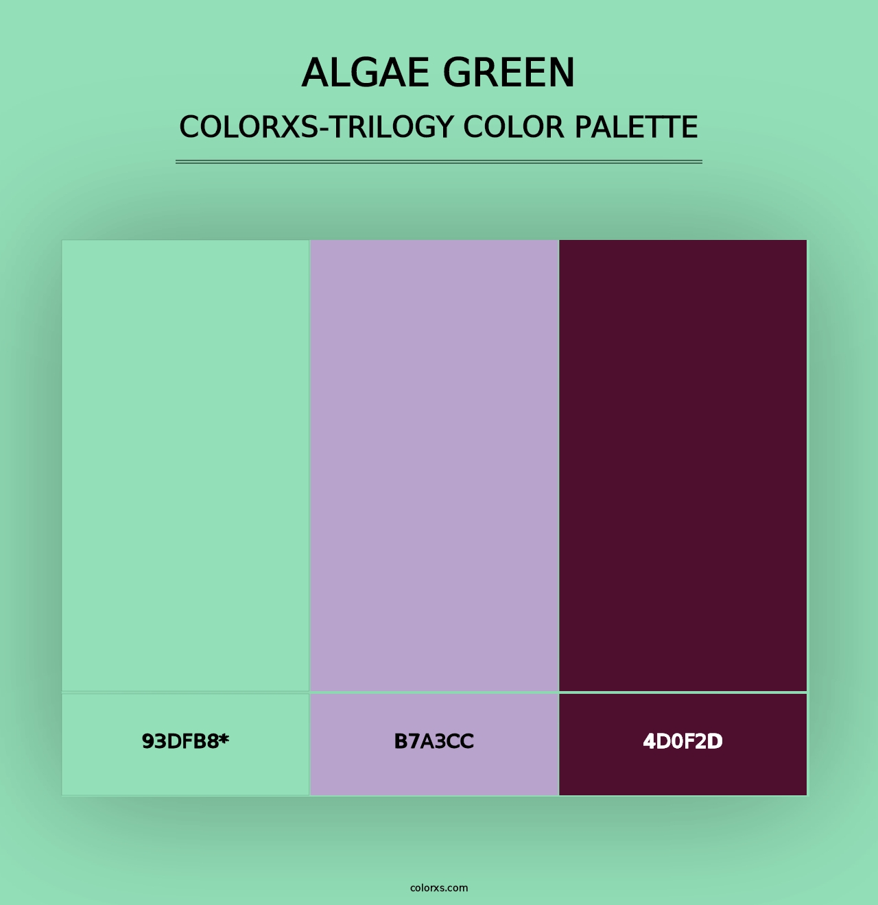 Algae Green - Colorxs Trilogy Palette