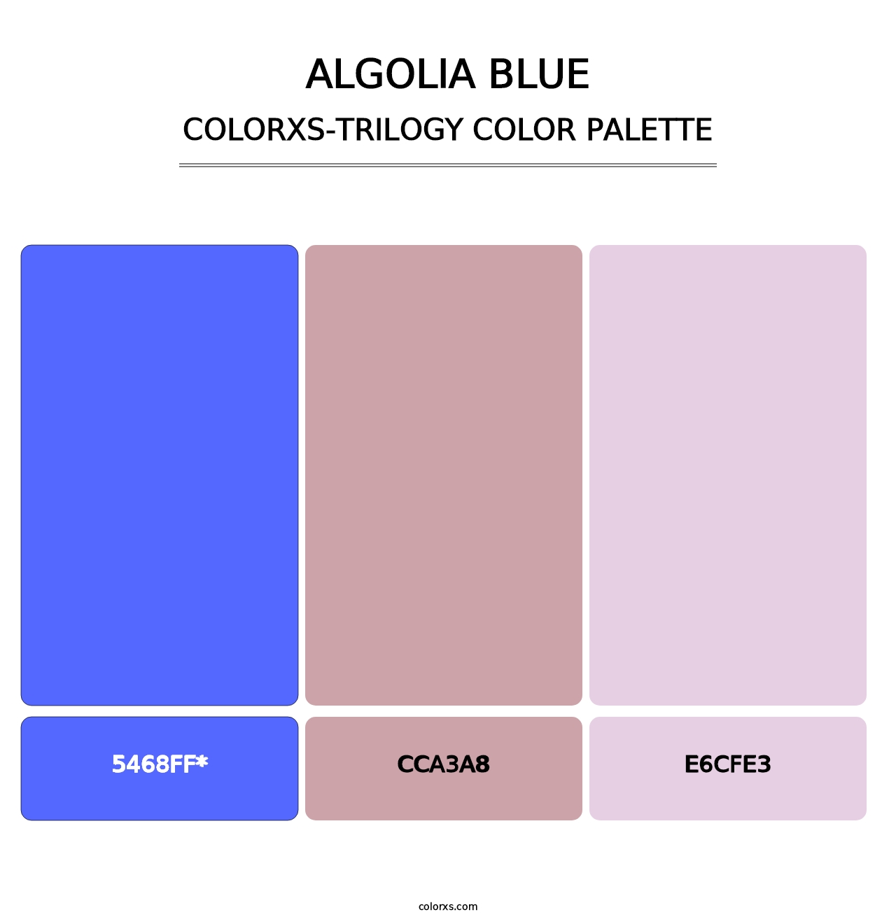 Algolia Blue - Colorxs Trilogy Palette