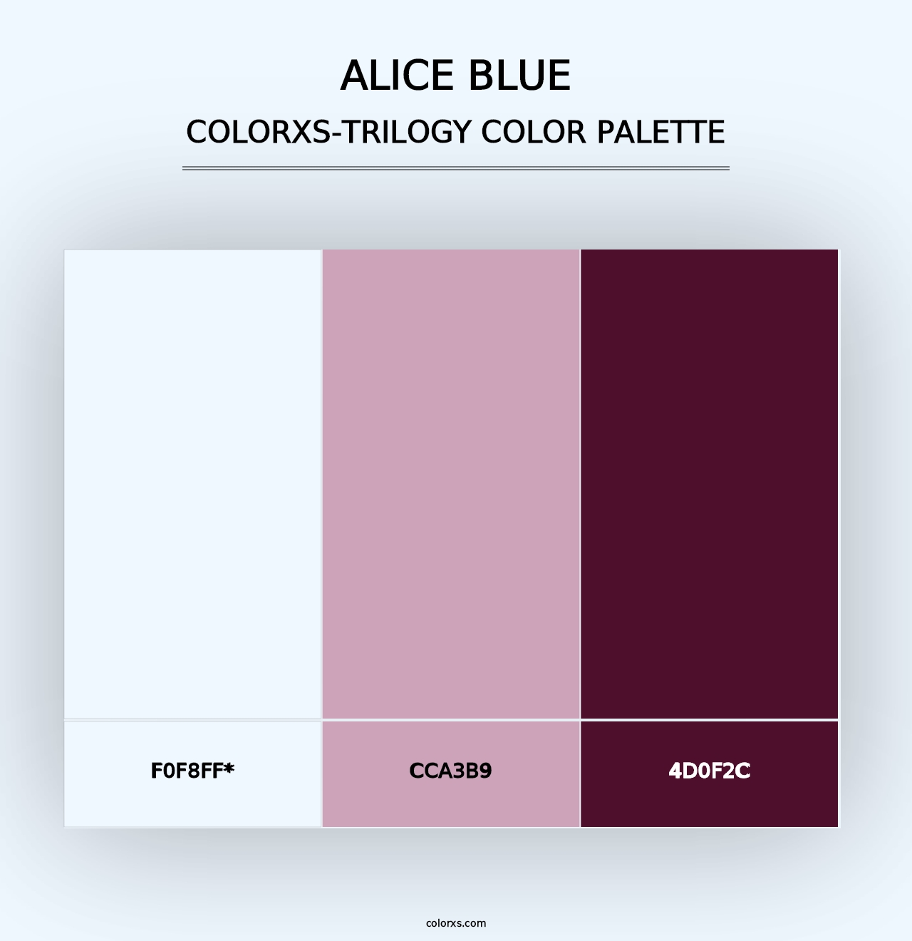 Alice blue - Colorxs Trilogy Palette