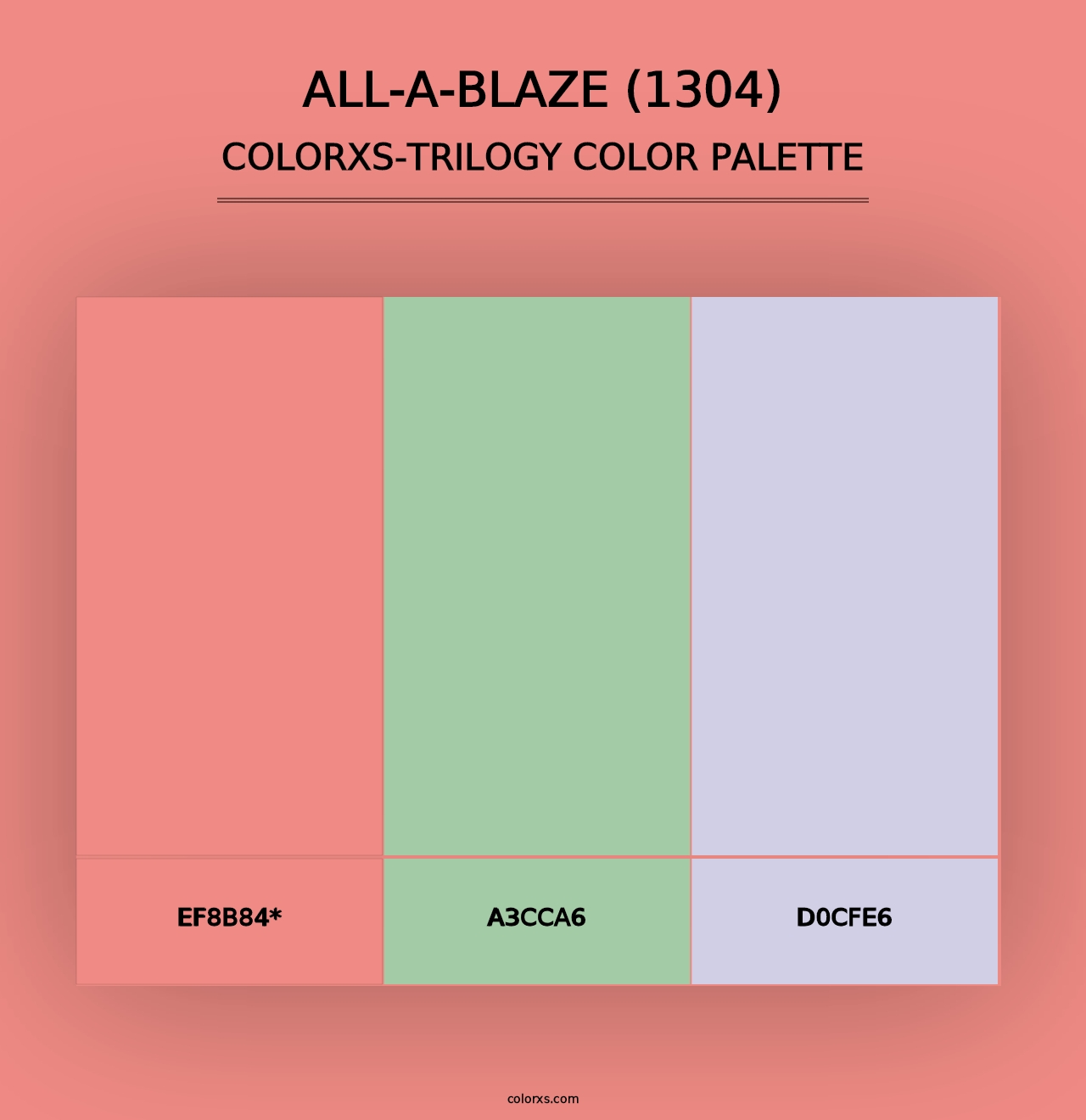 All-a-Blaze (1304) - Colorxs Trilogy Palette