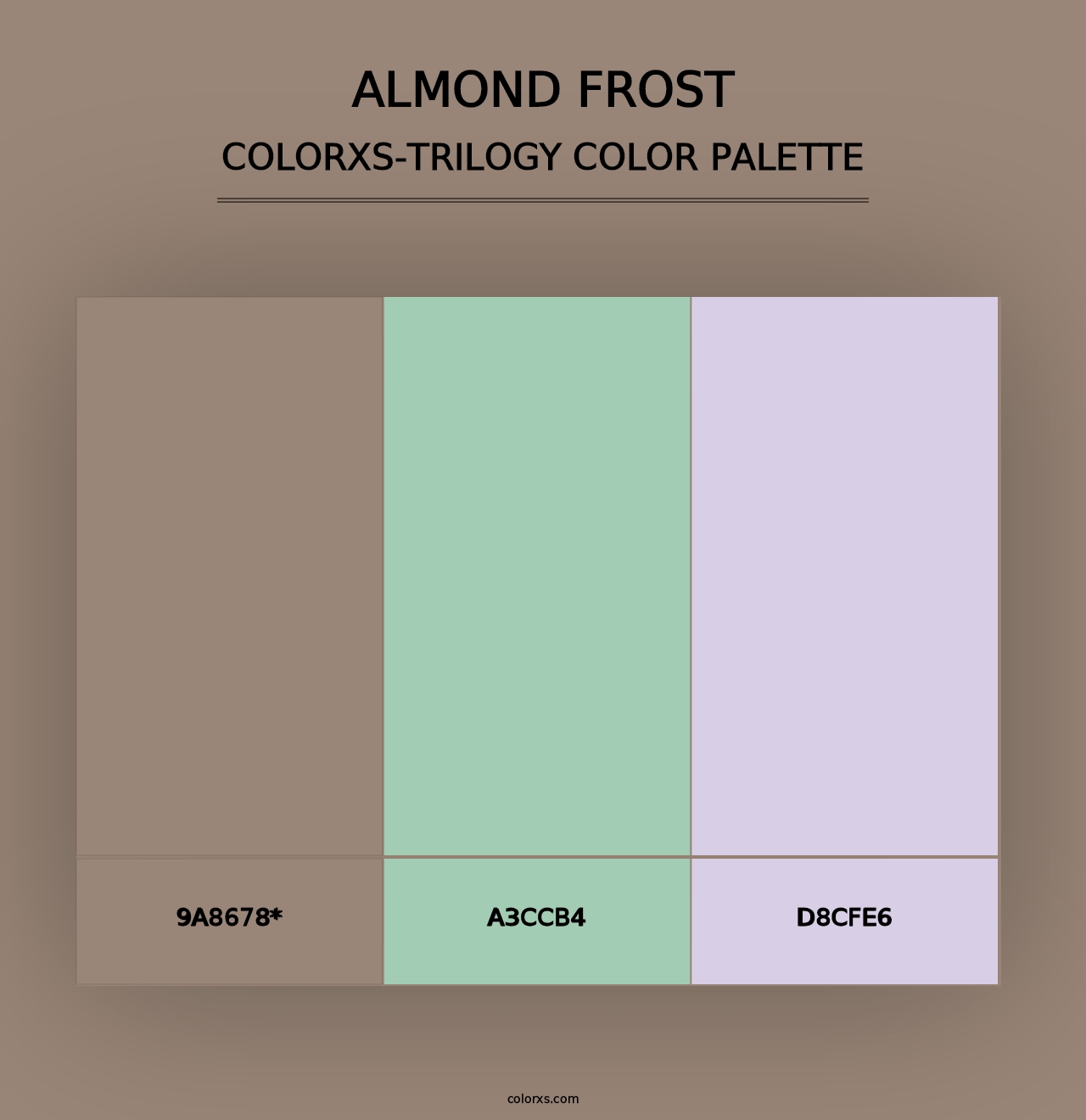 Almond Frost - Colorxs Trilogy Palette